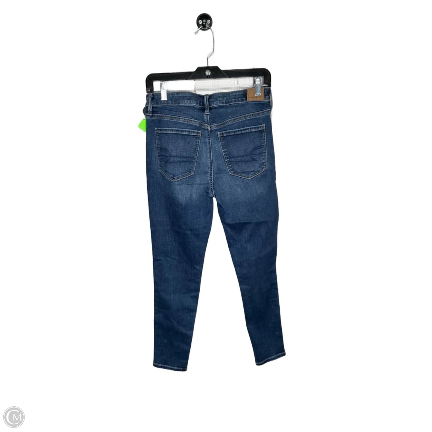 Jeans Skinny By American Eagle In Blue Denim, Size: 6