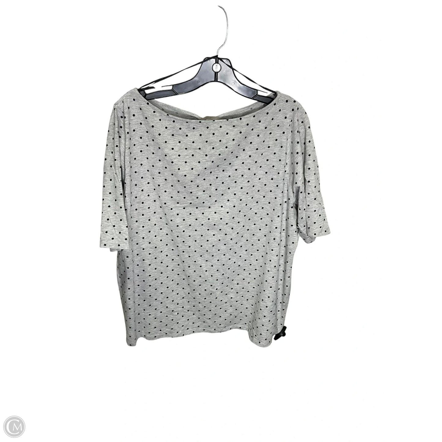 Top 3/4 Sleeve Basic By H&m In Grey, Size: 3x