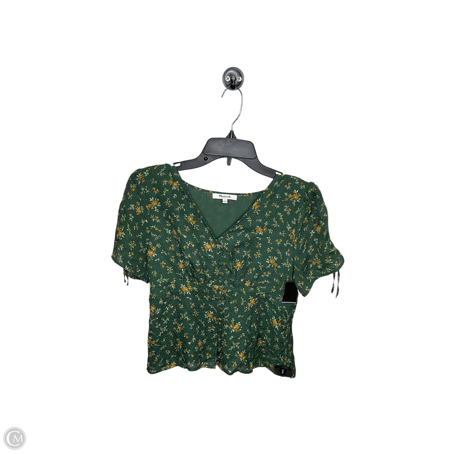 Top Short Sleeve By Madewell In Green, Size: S