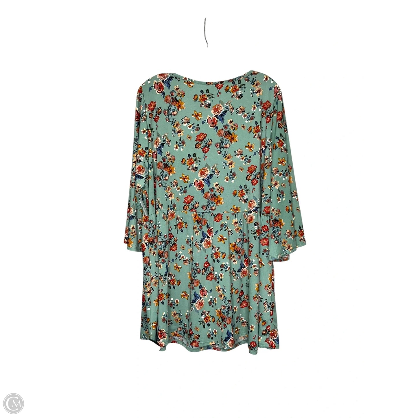 Blouse 3/4 Sleeve By Clothes Mentor In Floral Print, Size: 4x