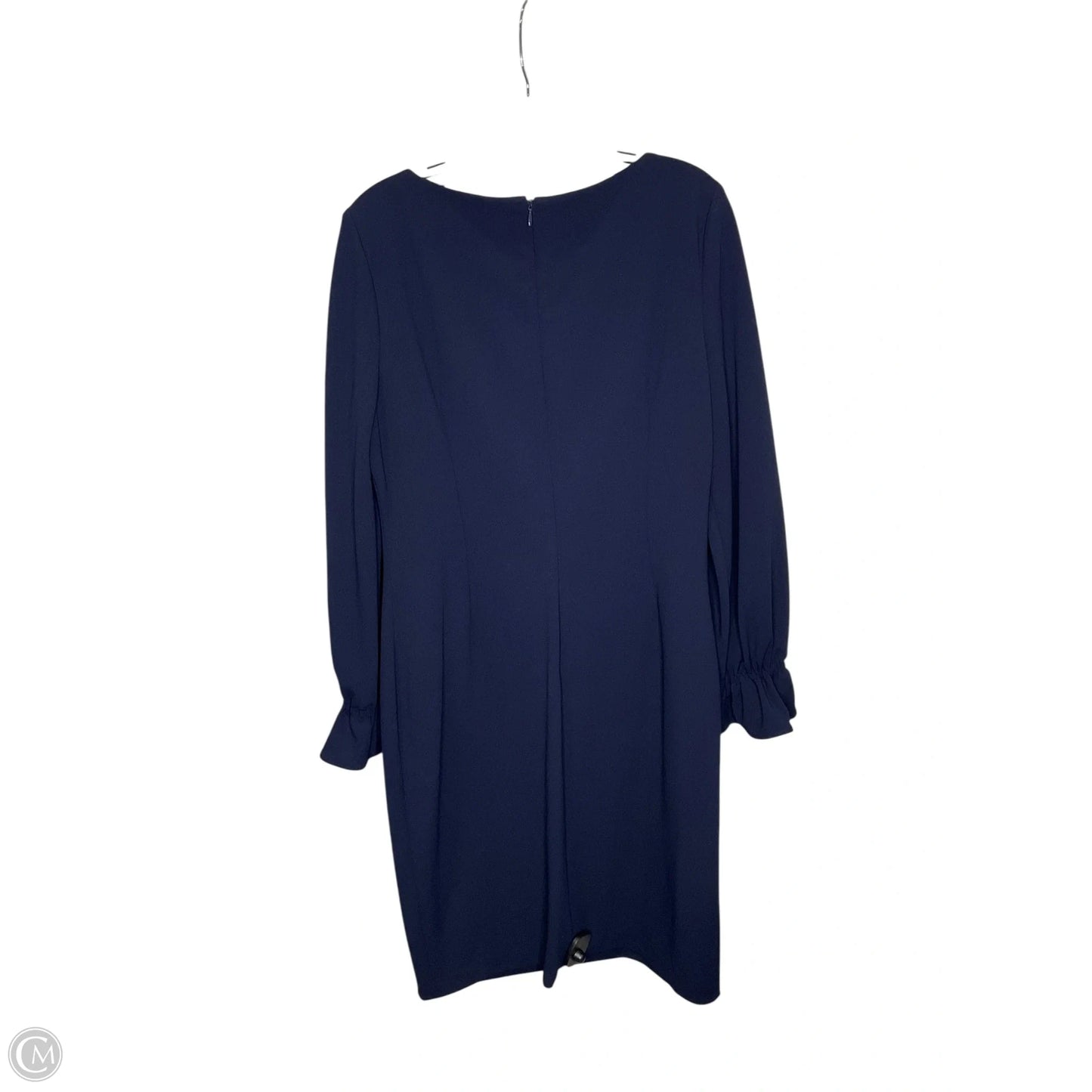 Dress Casual Midi By Calvin Klein In Navy, Size: L