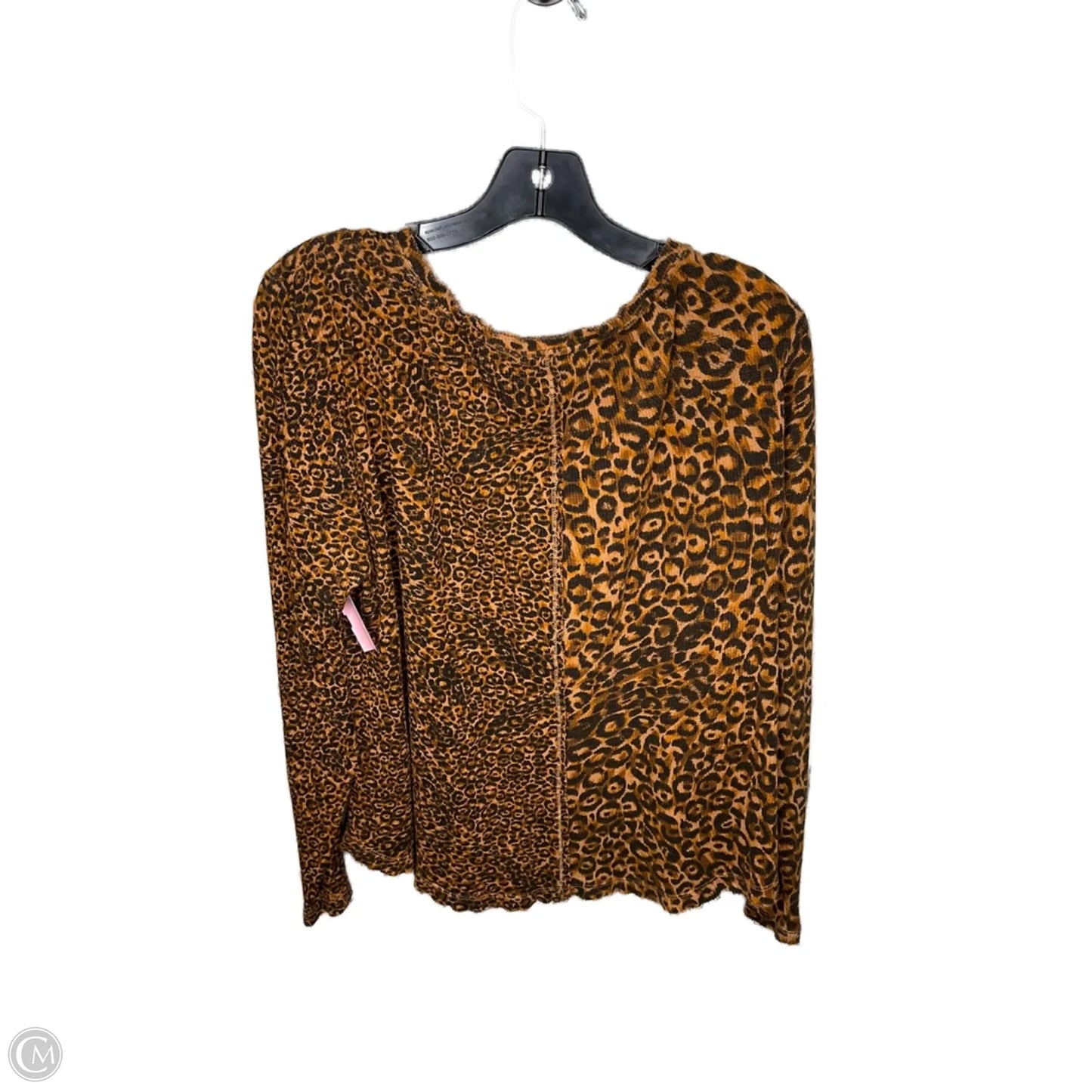 Top Long Sleeve By Pilcro In Animal Print, Size: Xl