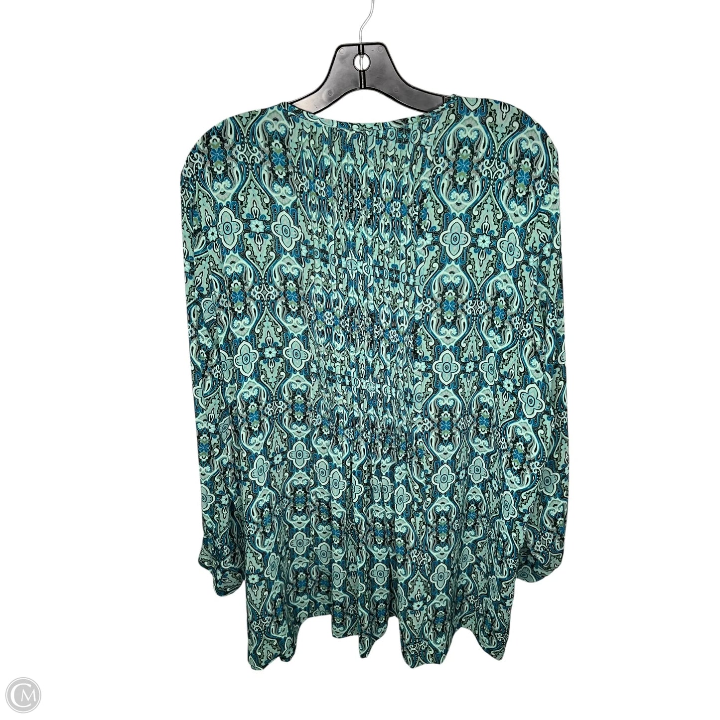 Top Long Sleeve By Coldwater Creek In Green, Size: 1x