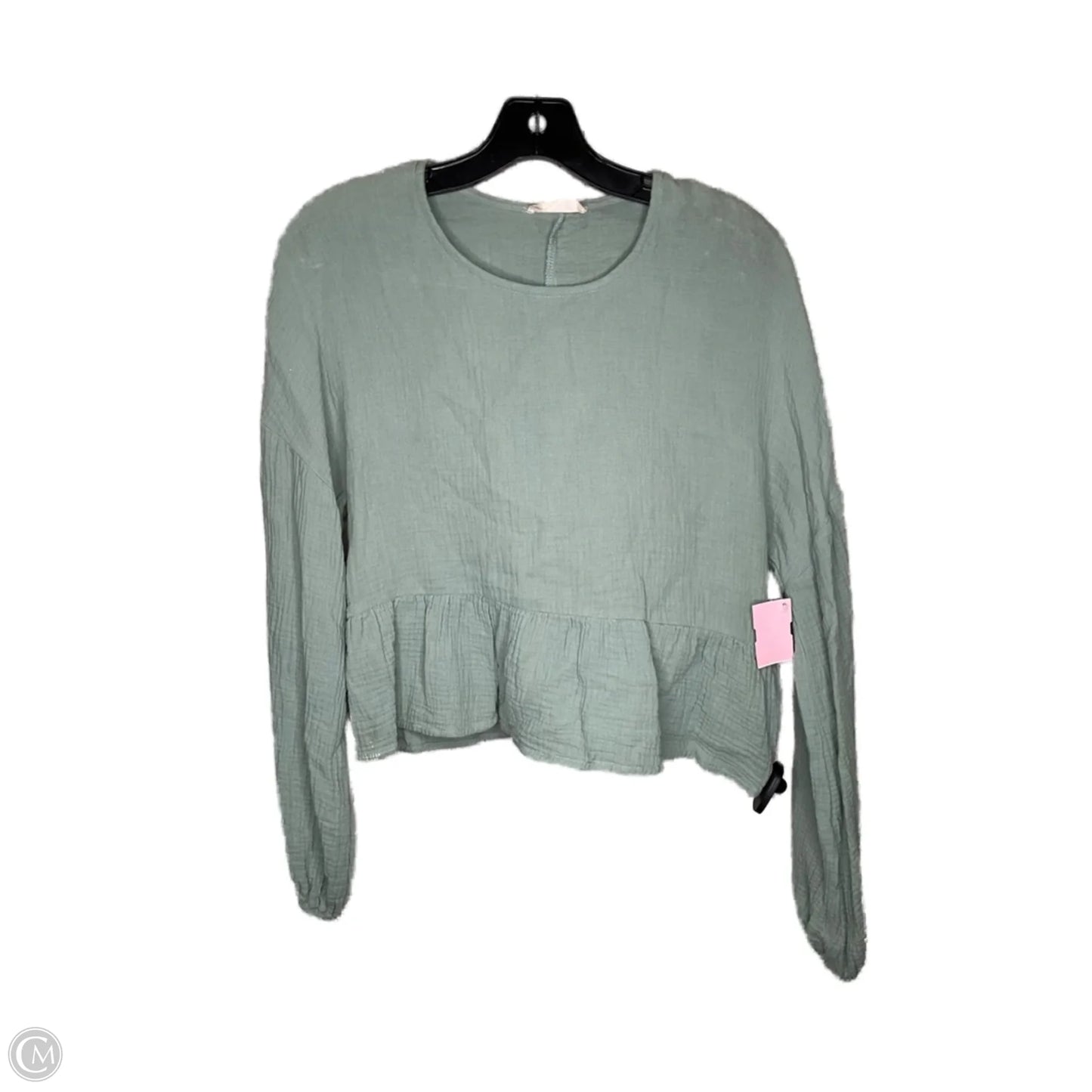 Top Long Sleeve By Altard State In Green, Size: S