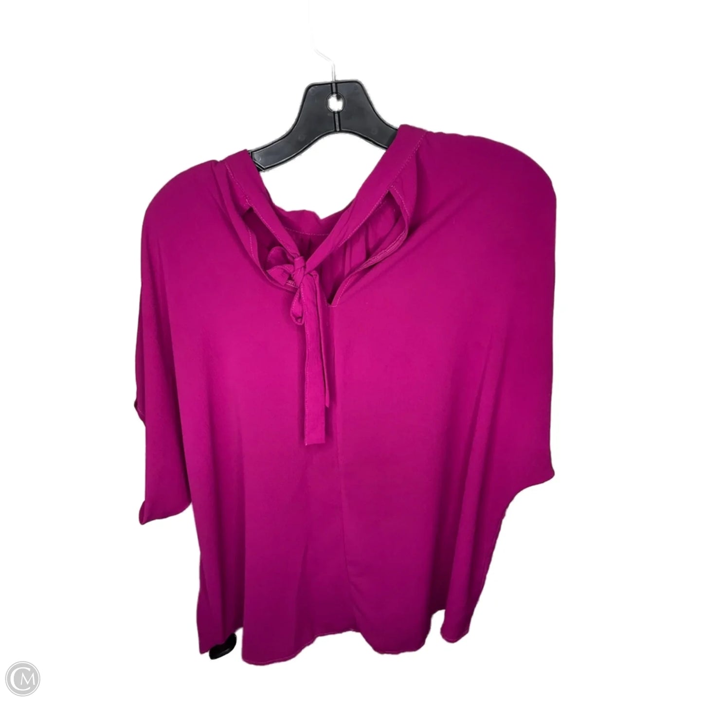 Blouse Short Sleeve By Clothes Mentor In Purple, Size: Xl
