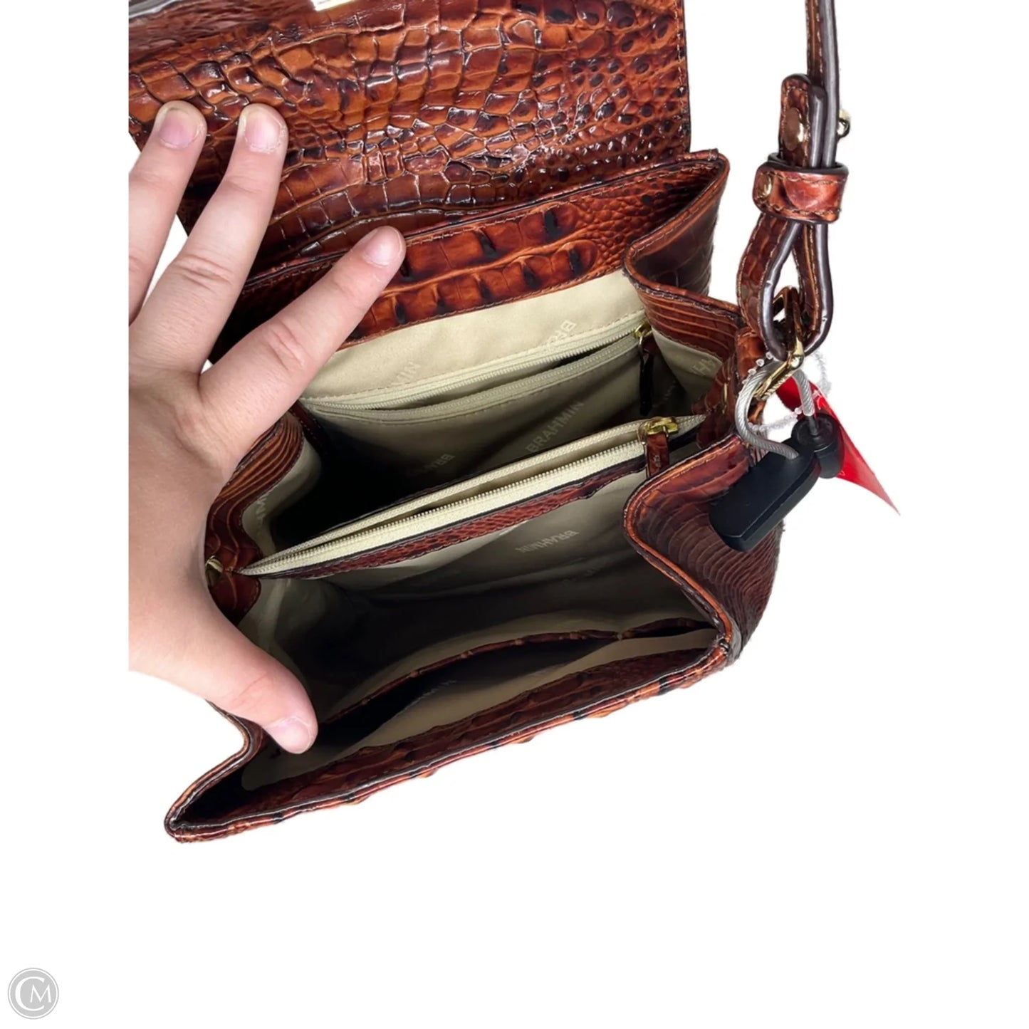 Crossbody Designer By Brahmin, Size: Medium