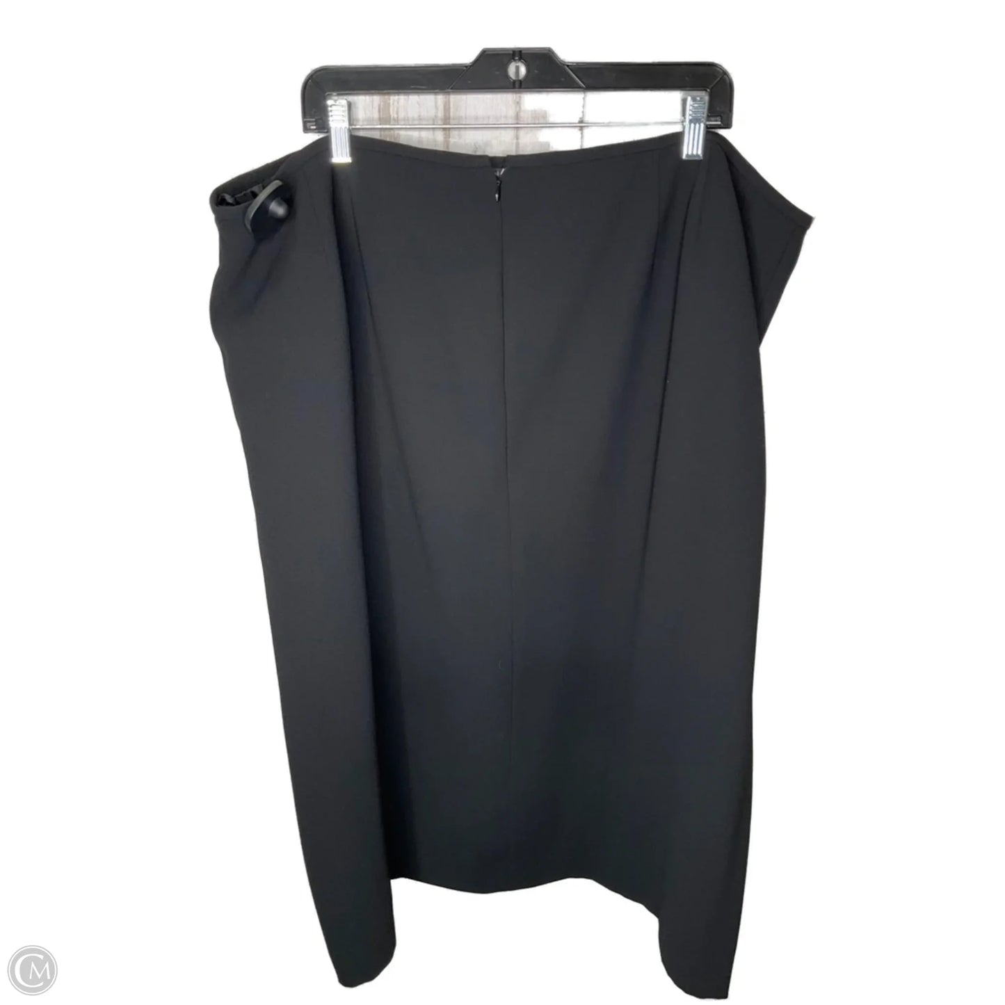 Skirt Midi By Tahari In Black, Size: 24