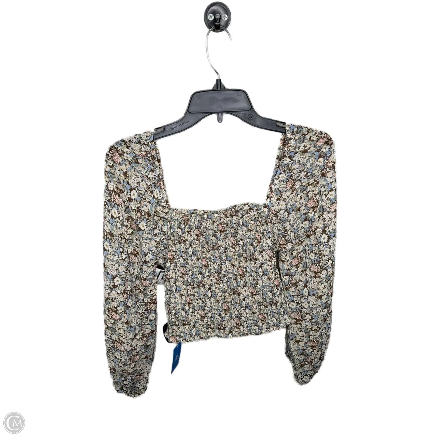 Top Long Sleeve By Cupshe In Floral Print, Size: M