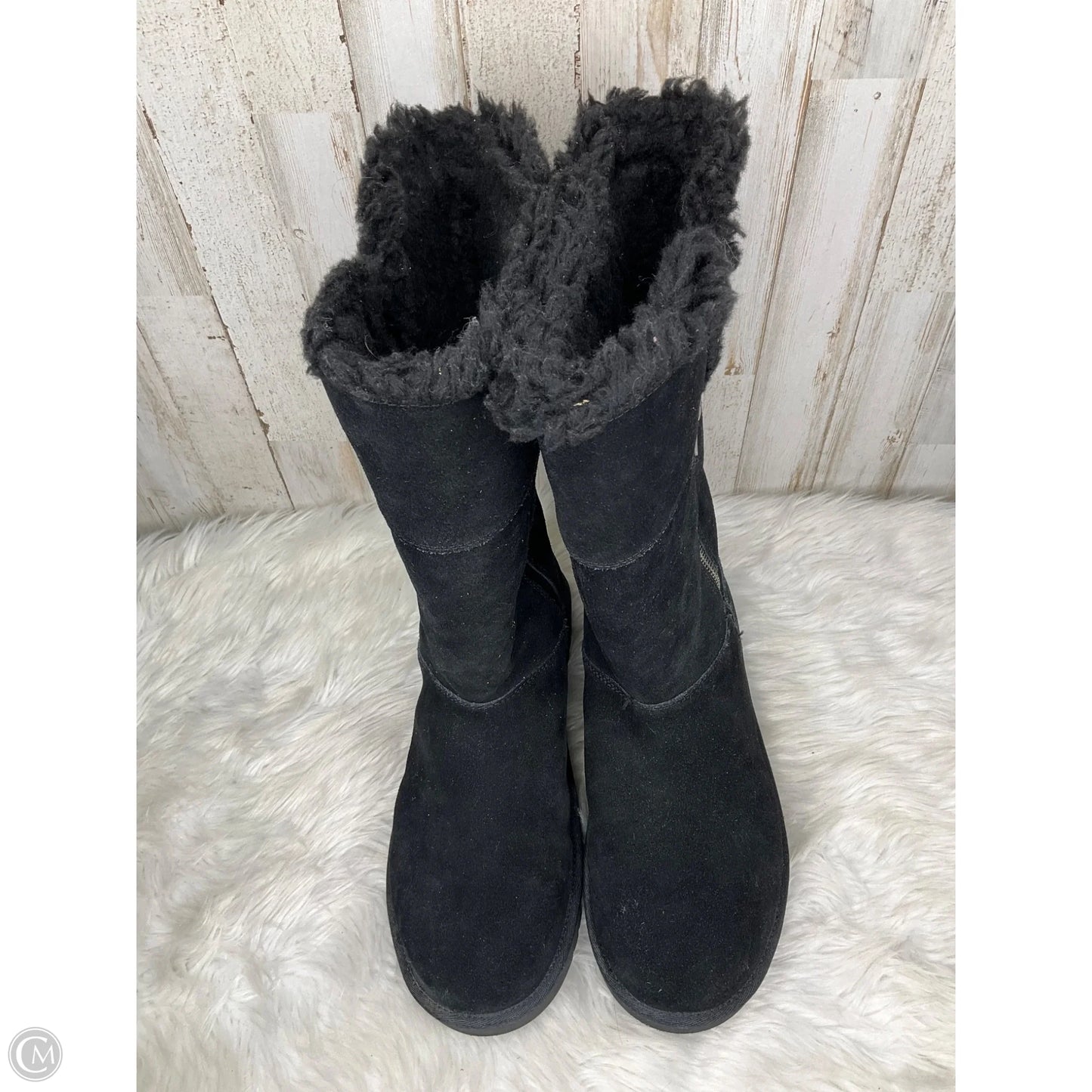 Boots Mid-calf Flats By Koolaburra By Ugg In Black, Size: 10