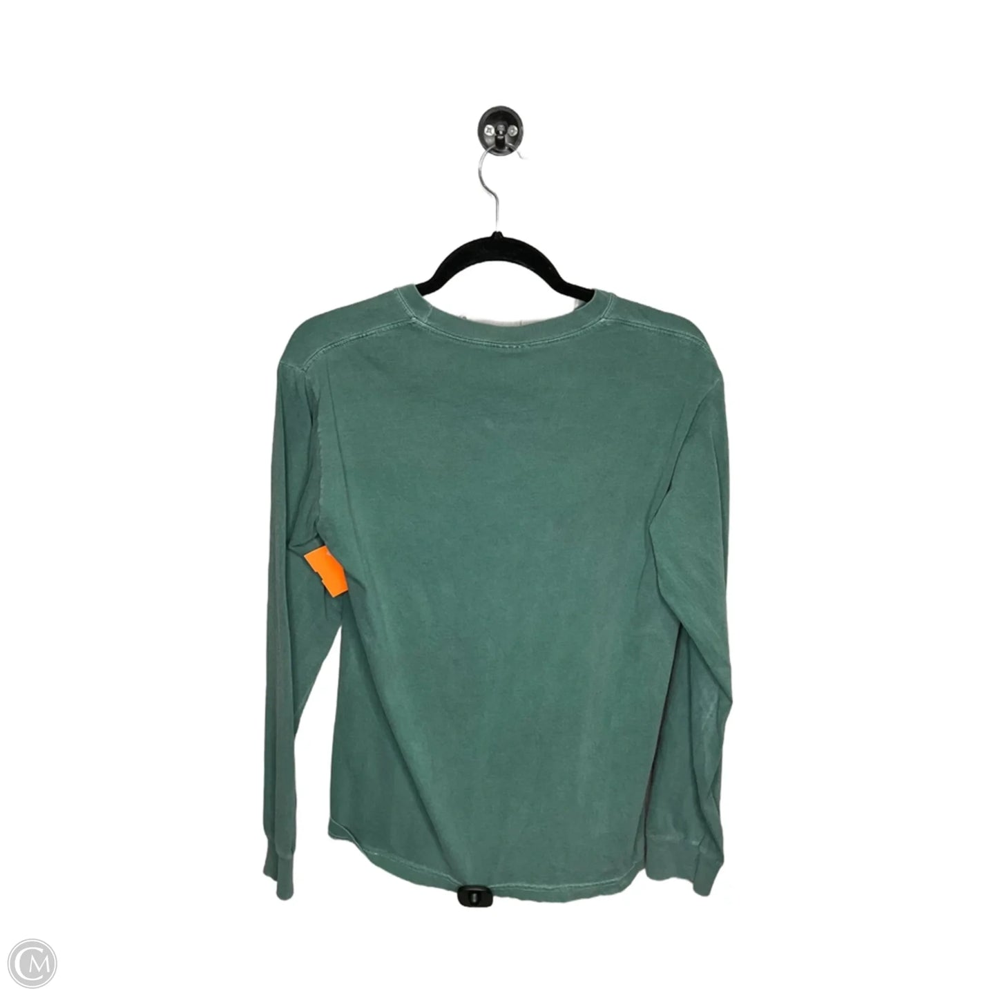 Top Long Sleeve By Comfort Colors In Green, Size: S
