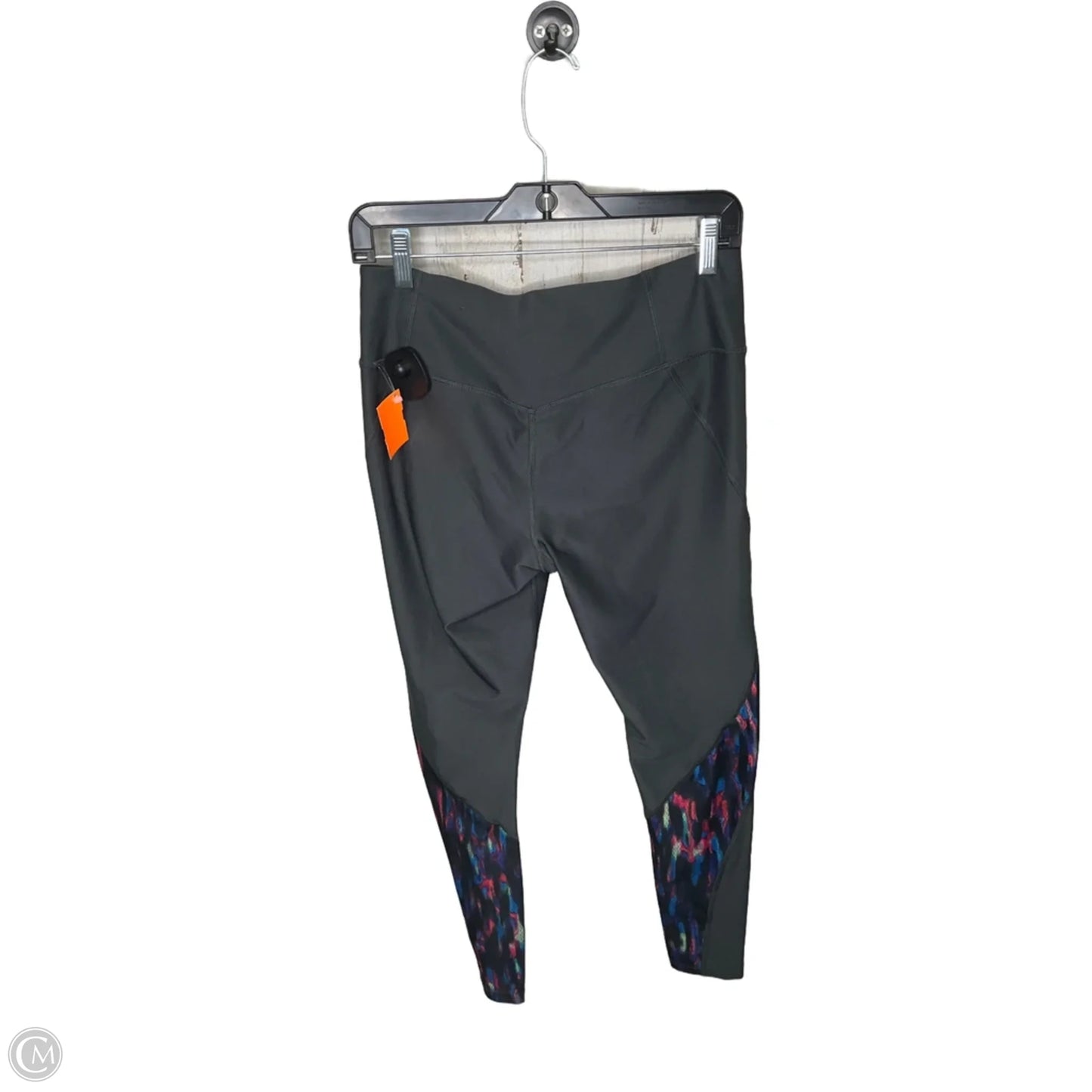 Athletic Leggings By Nike Apparel In Grey, Size: M