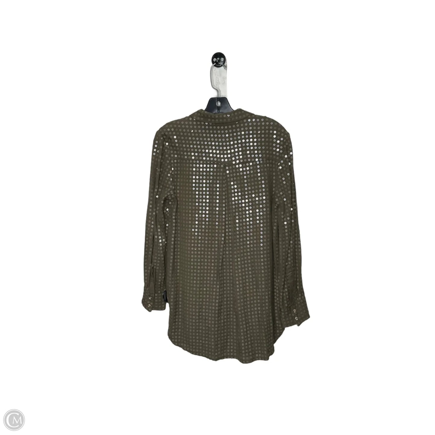 Top Long Sleeve By Maeve In Green, Size: S