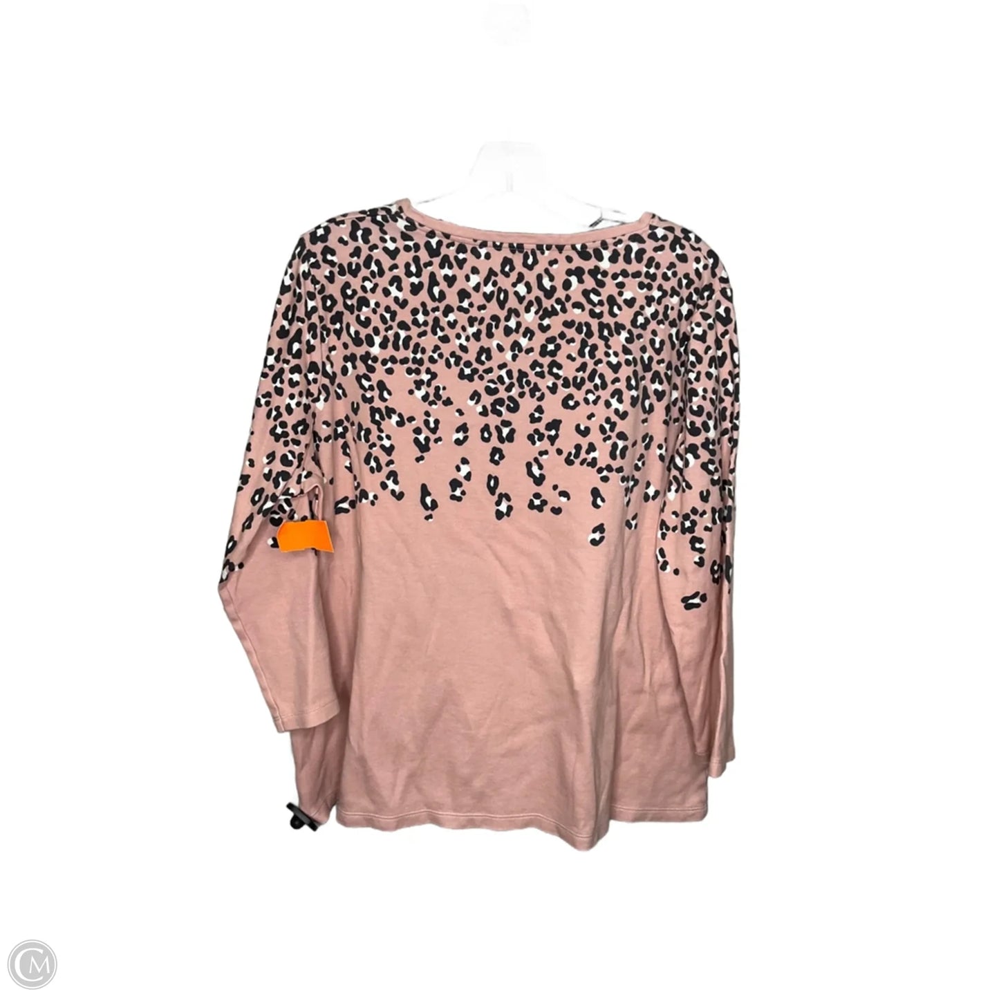 Top Long Sleeve By Kim Rogers In Pink, Size: L