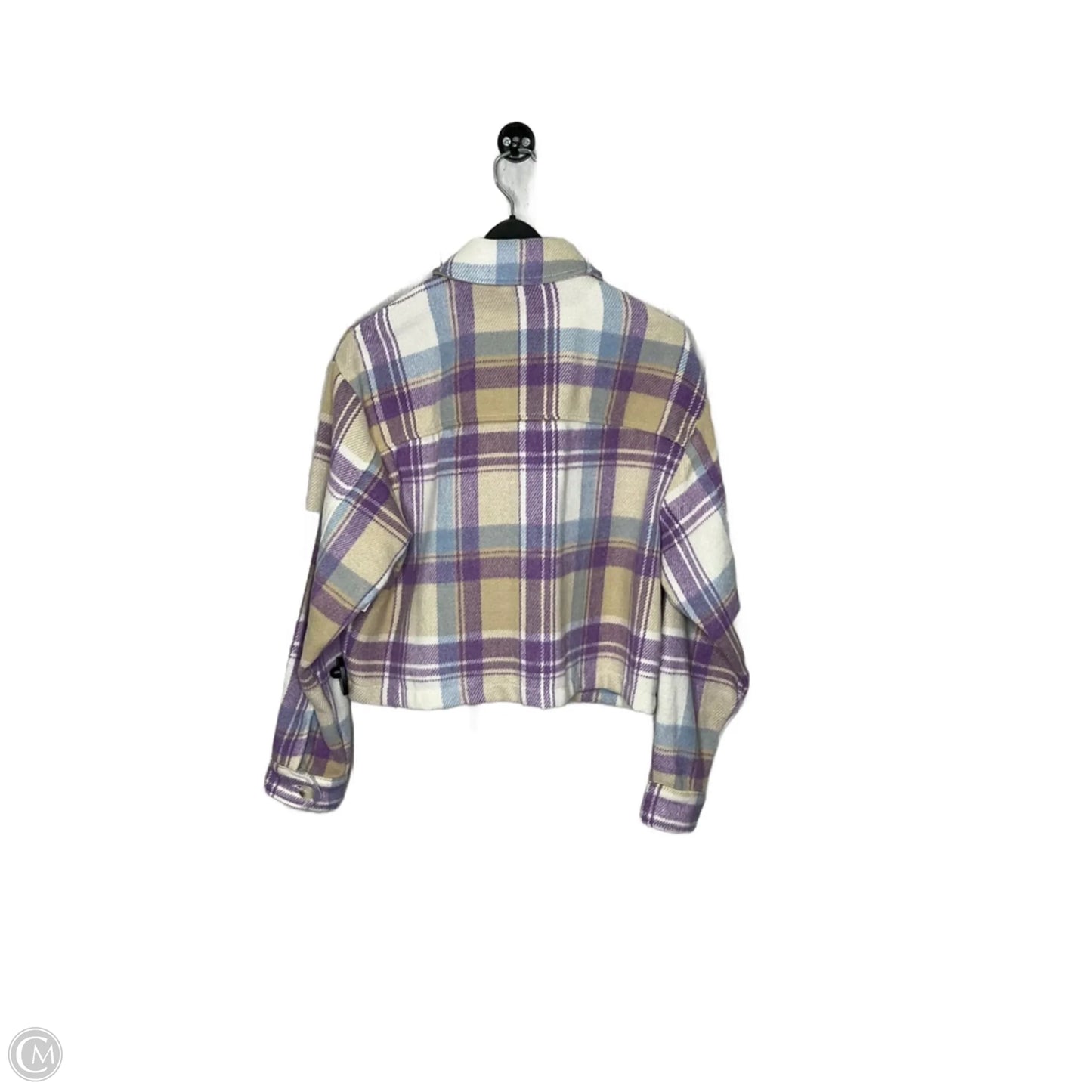 Jacket Fleece By For The Republic In Plaid Pattern, Size: M