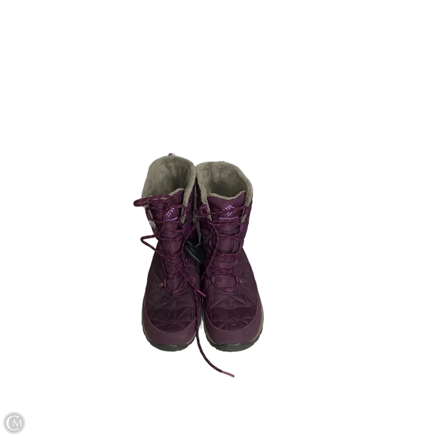 Boots Hiking By Columbia In Purple, Size: 11