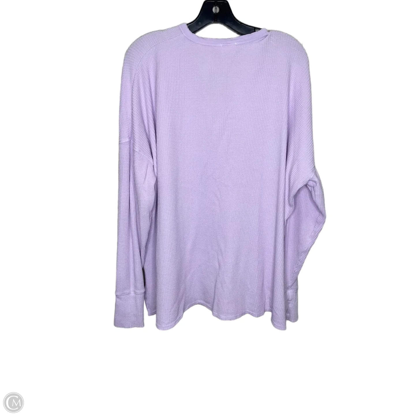 Top Long Sleeve By Aerie In Purple, Size: Xl