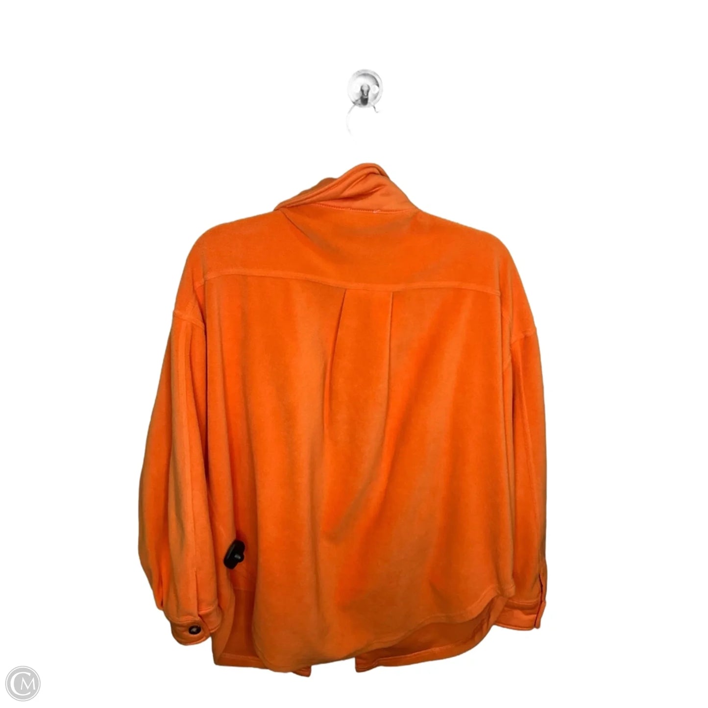 Jacket Fleece By Bibi In Orange, Size: M