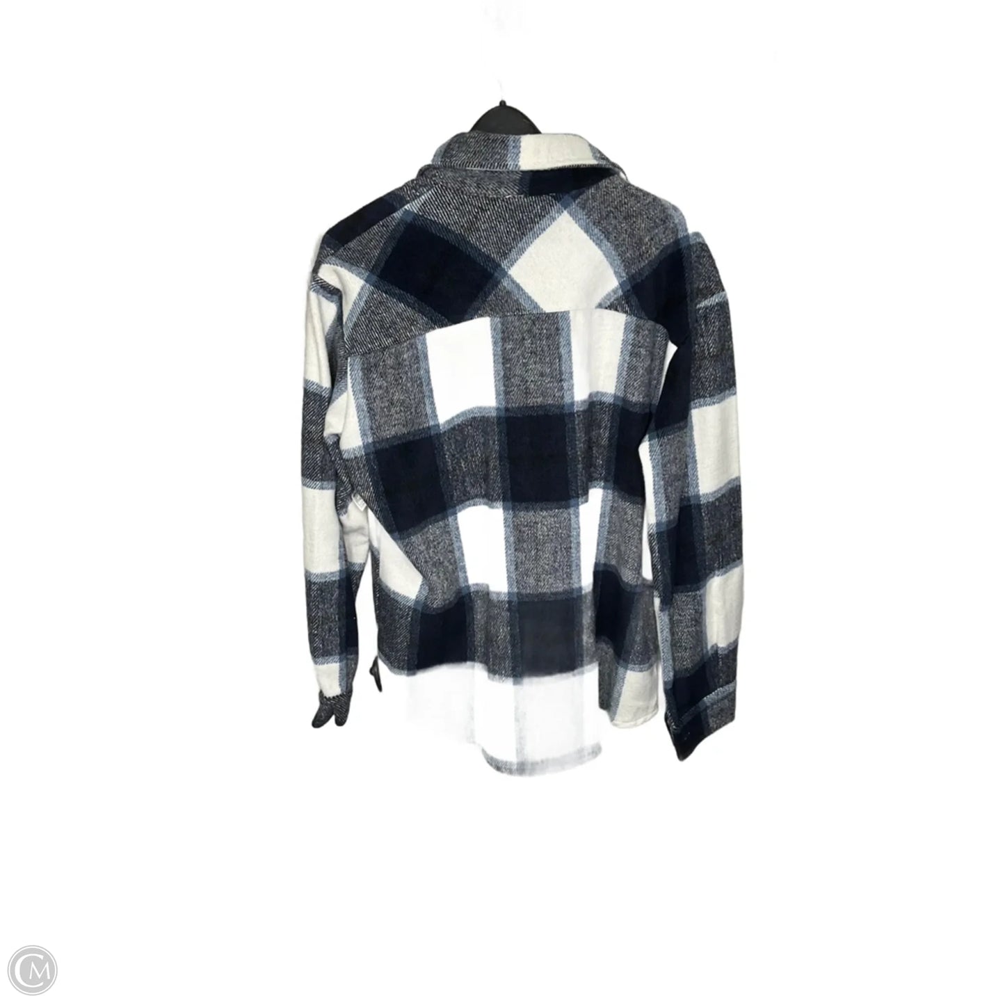 Jacket Fleece By Adora In Plaid Pattern, Size: M