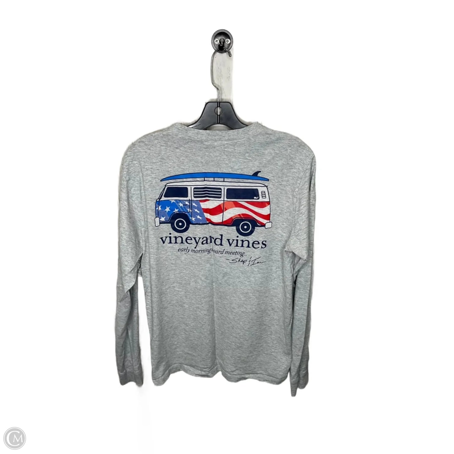 Top Long Sleeve By Vineyard Vines In Grey, Size: S