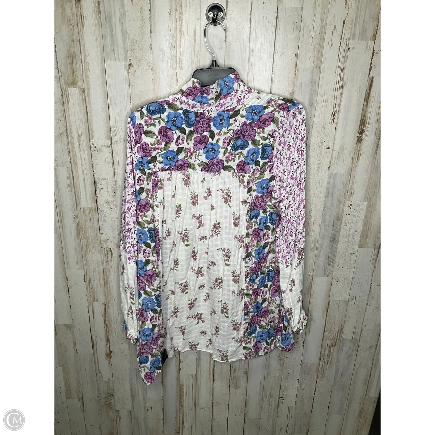 Top Long Sleeve By Jane And Delancey In Floral Print, Size: Xl