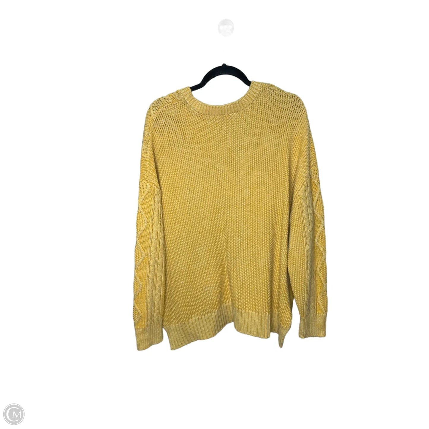 Sweater By Time And Tru In Yellow, Size: 2x