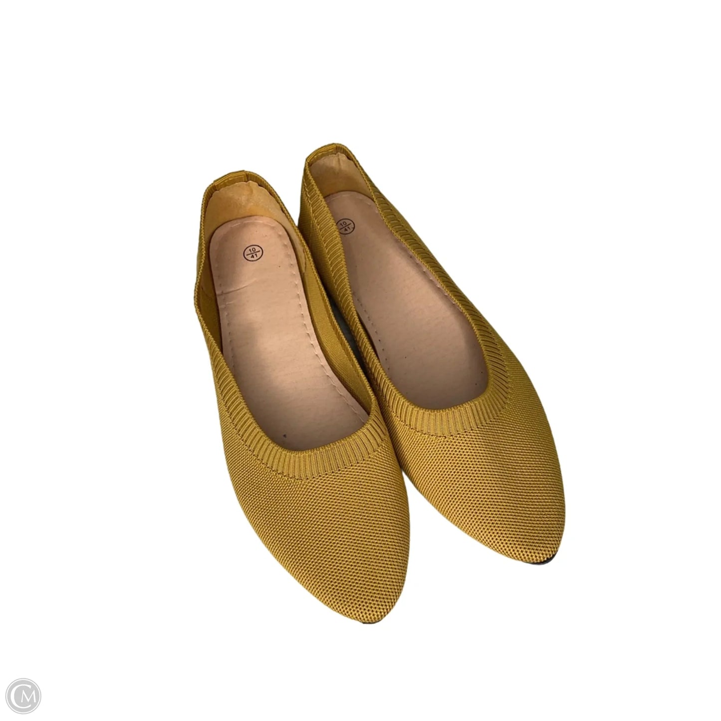 Shoes Flats By Clothes Mentor In Yellow, Size: 10
