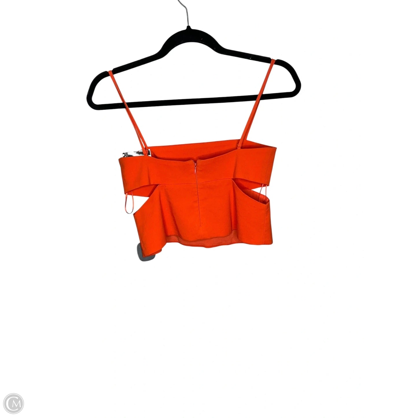 Top Sleeveless By Zara In Orange, Size: S