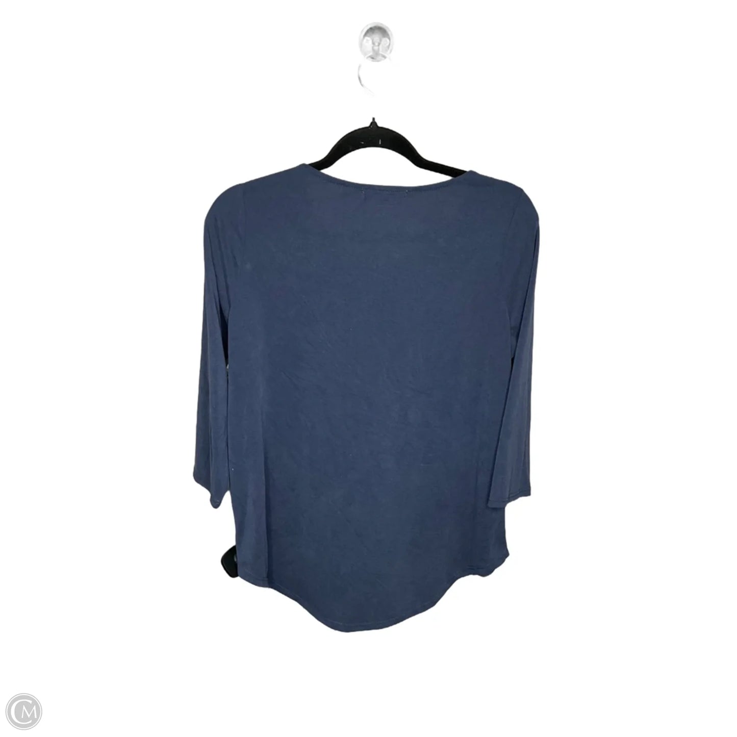 Top Long Sleeve By Green Envelope In Blue, Size: M