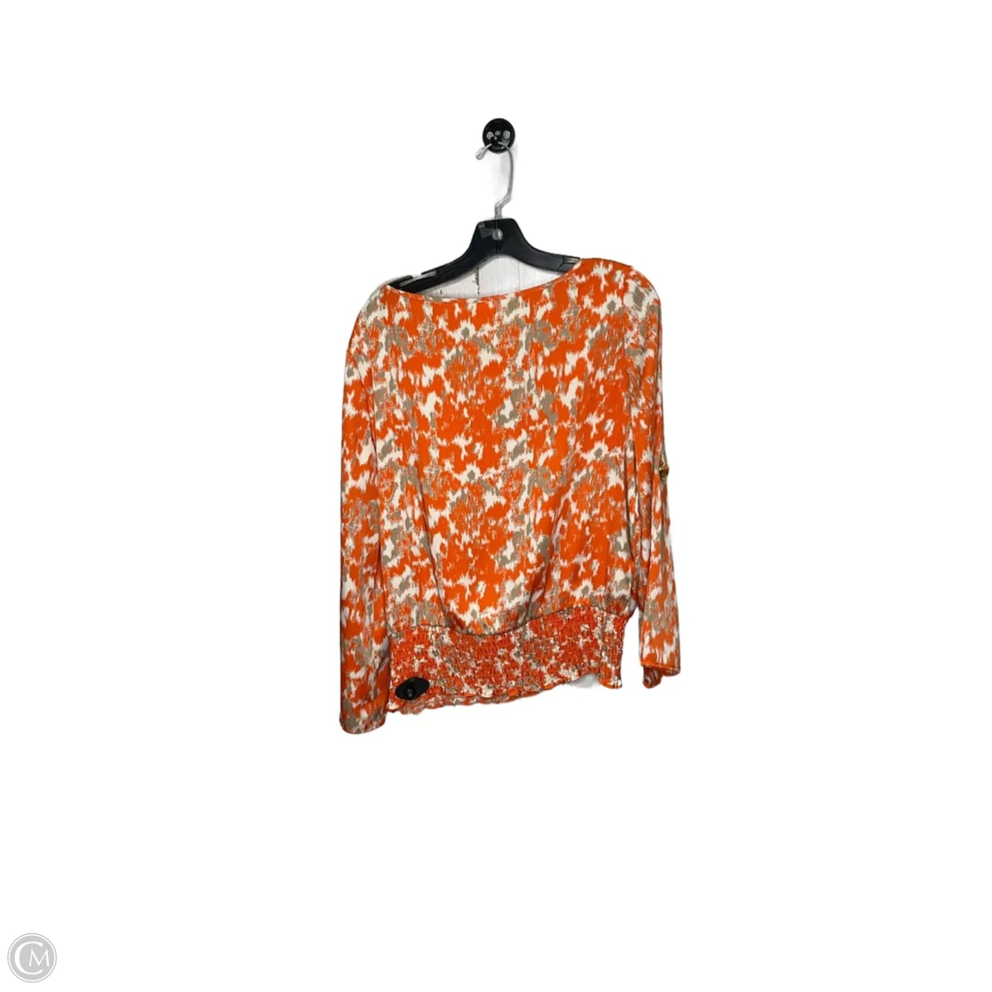 Top Long Sleeve Designer By Michael Kors In Orange, Size: M