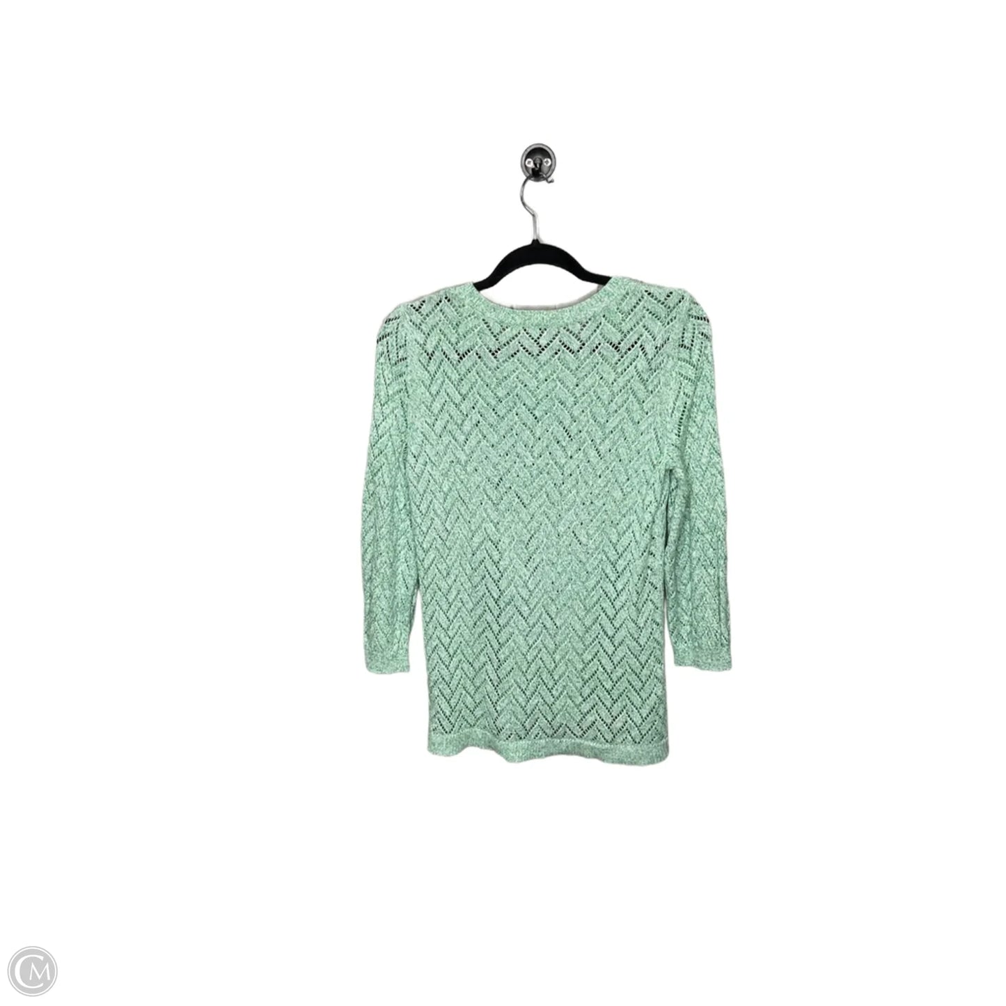 Top Long Sleeve By Talbots In Green, Size: S