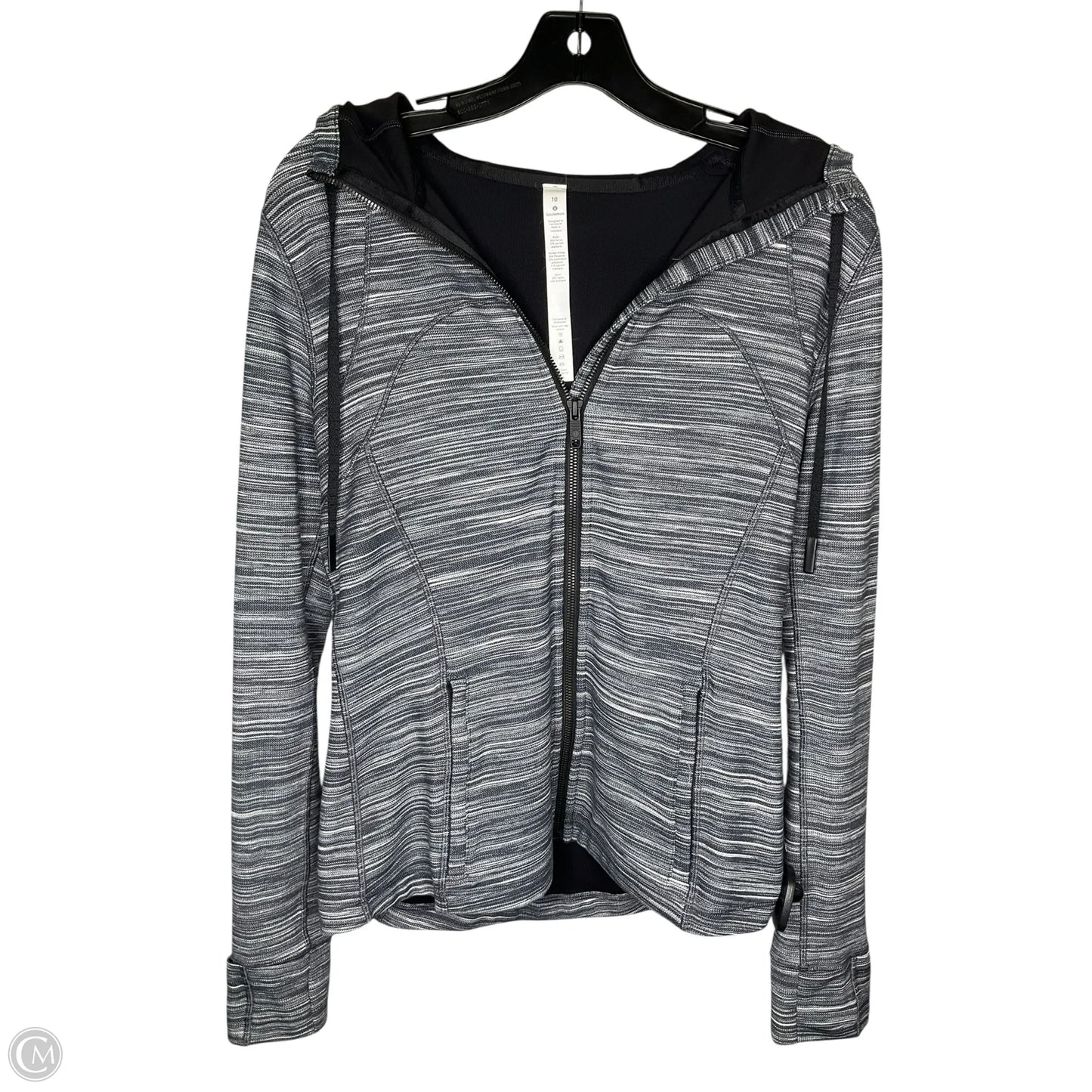 Athletic Jacket By Lululemon In Grey, Size: 10