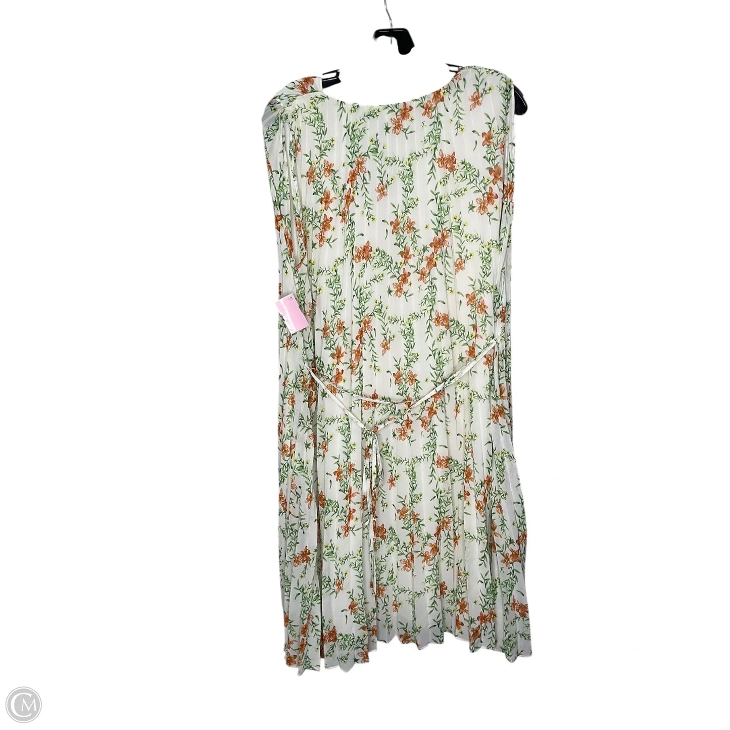 Dress Casual Maxi By Max Studio In Green & White, Size: Xl