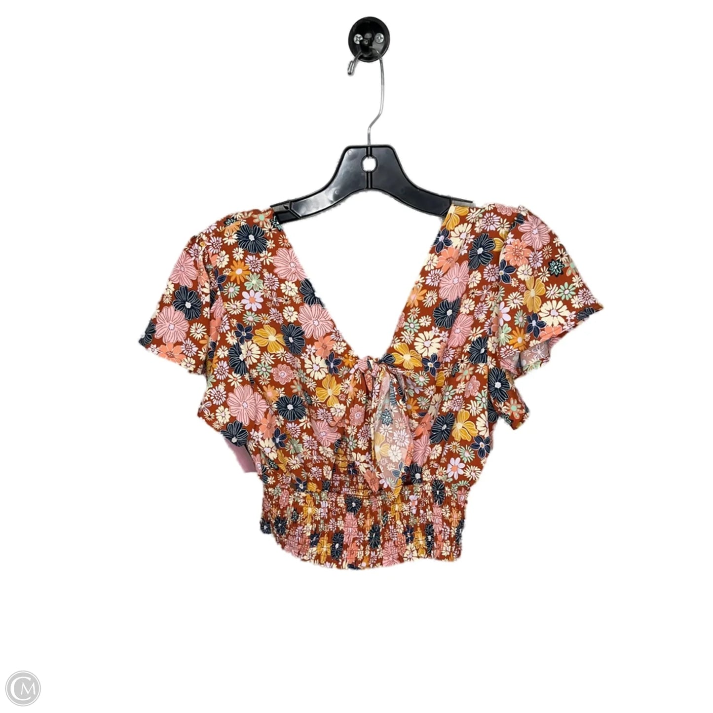 Top Short Sleeve By Altard State In Floral Print, Size: S