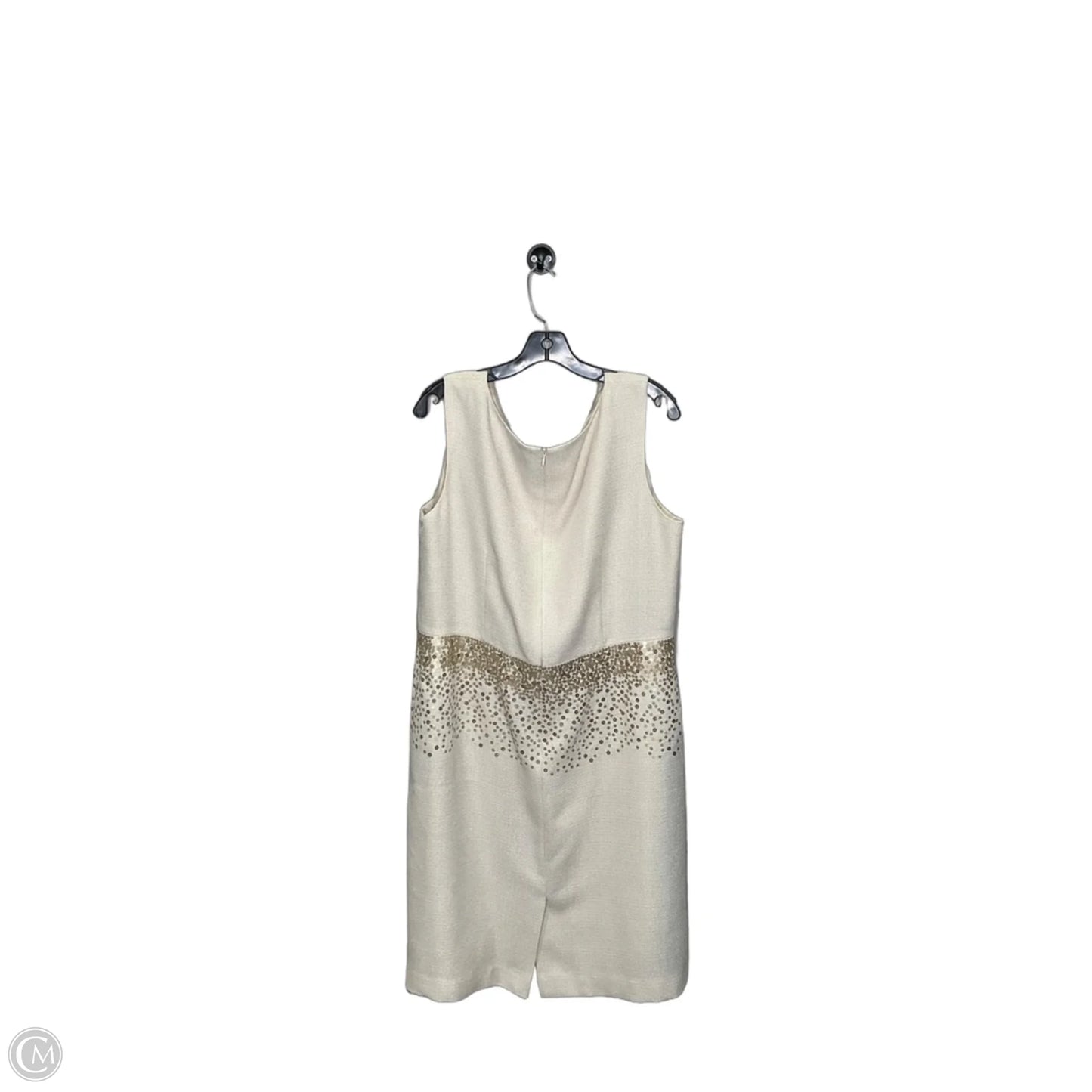 Dress Casual Midi By Kasper In Beige, Size: 18