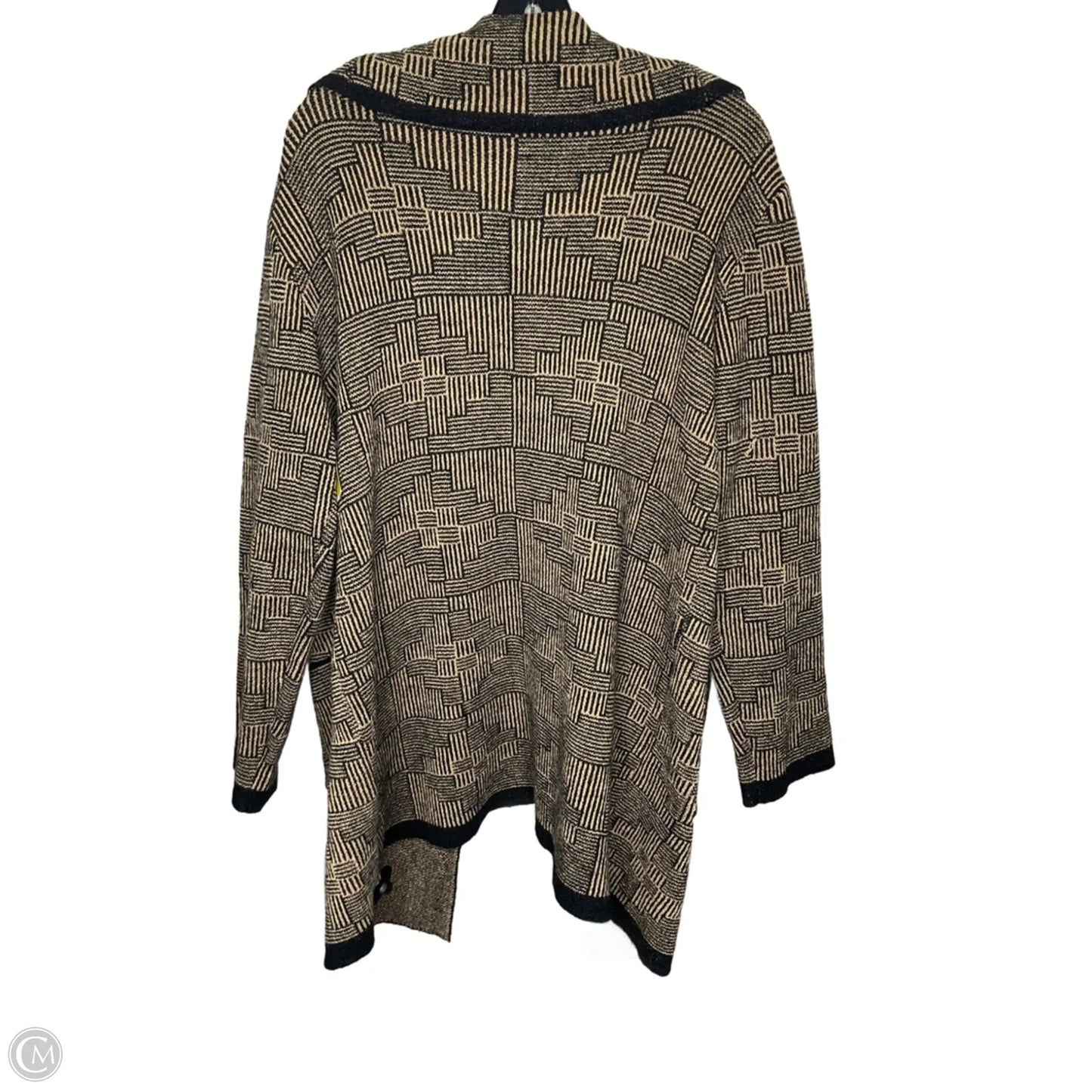 Cardigan By Clothes Mentor In Black & Brown, Size: Xl