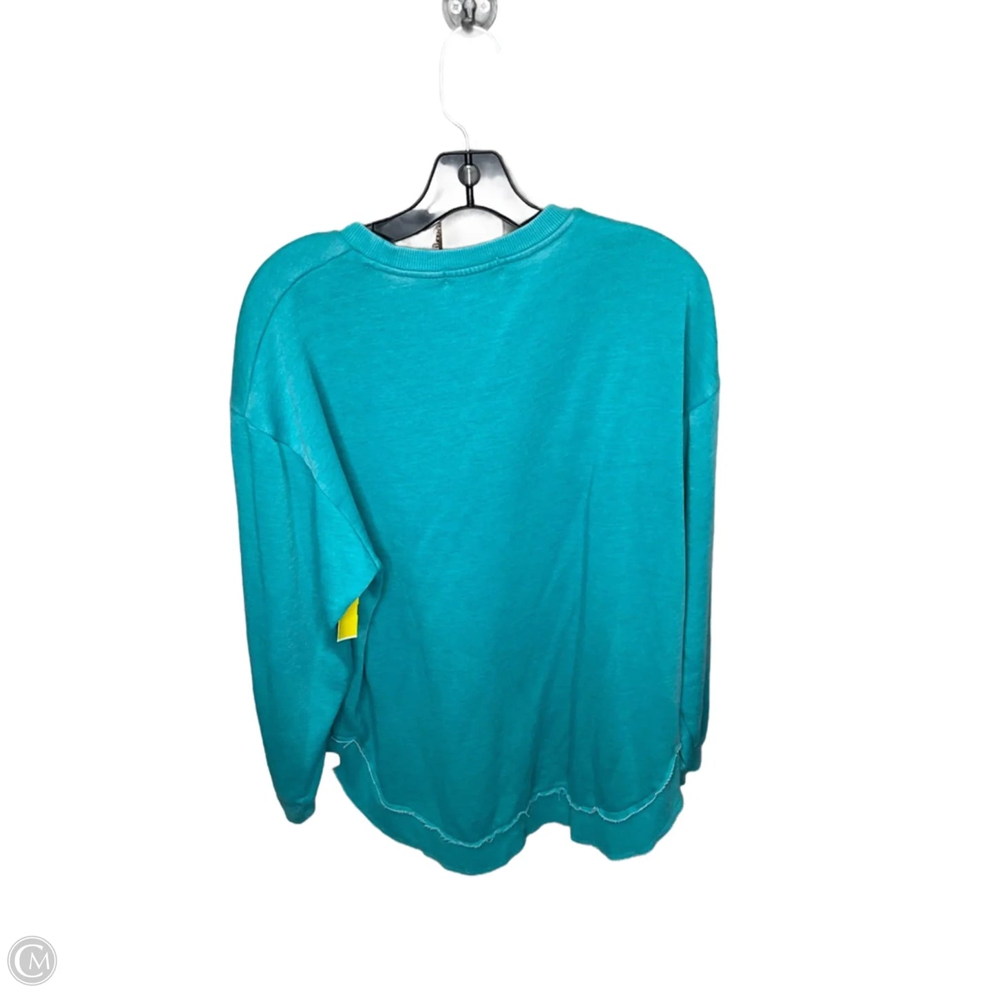 Sweatshirt Crewneck By Clothes Mentor In Teal, Size: Xl