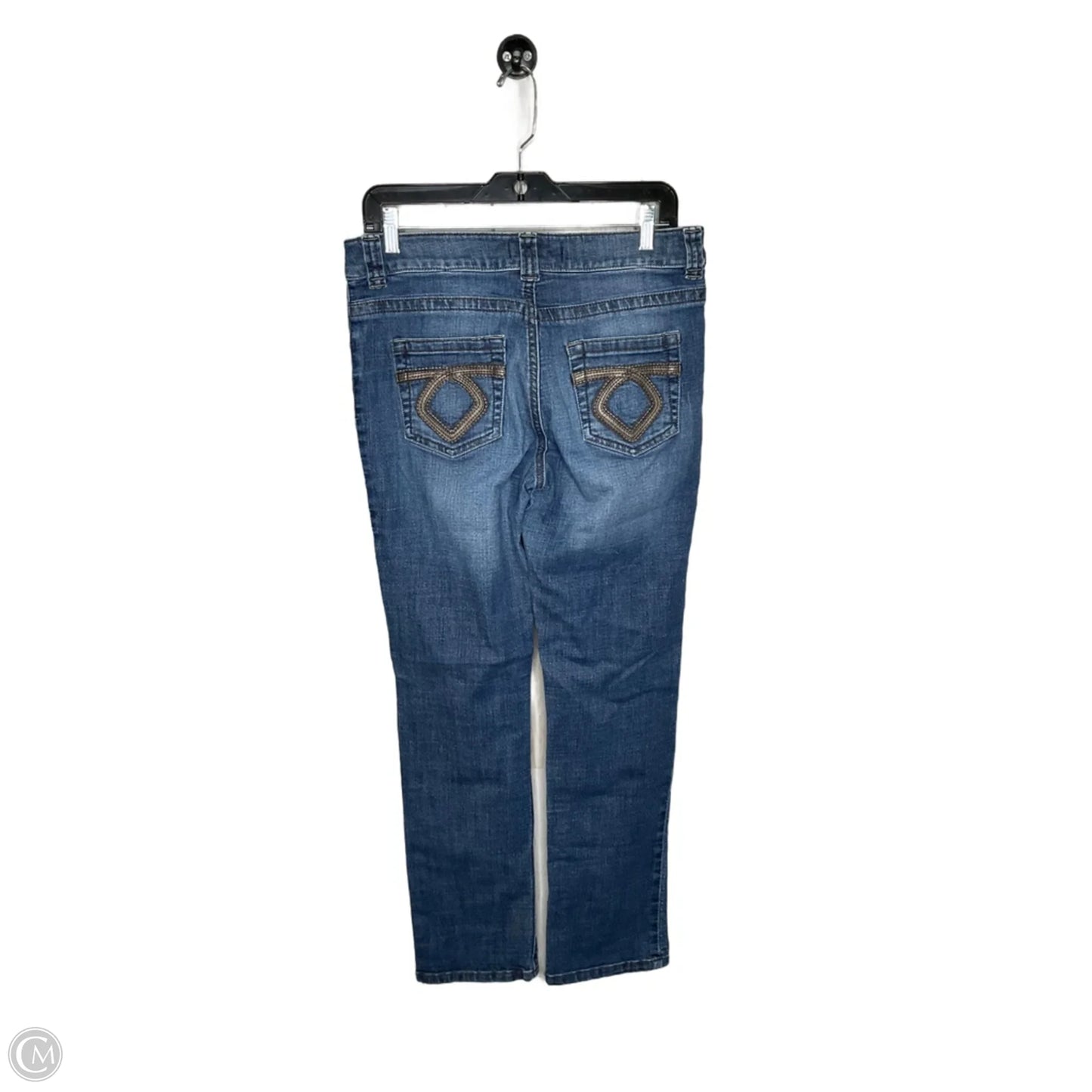 Jeans Straight By Lee In Blue Denim, Size: 10