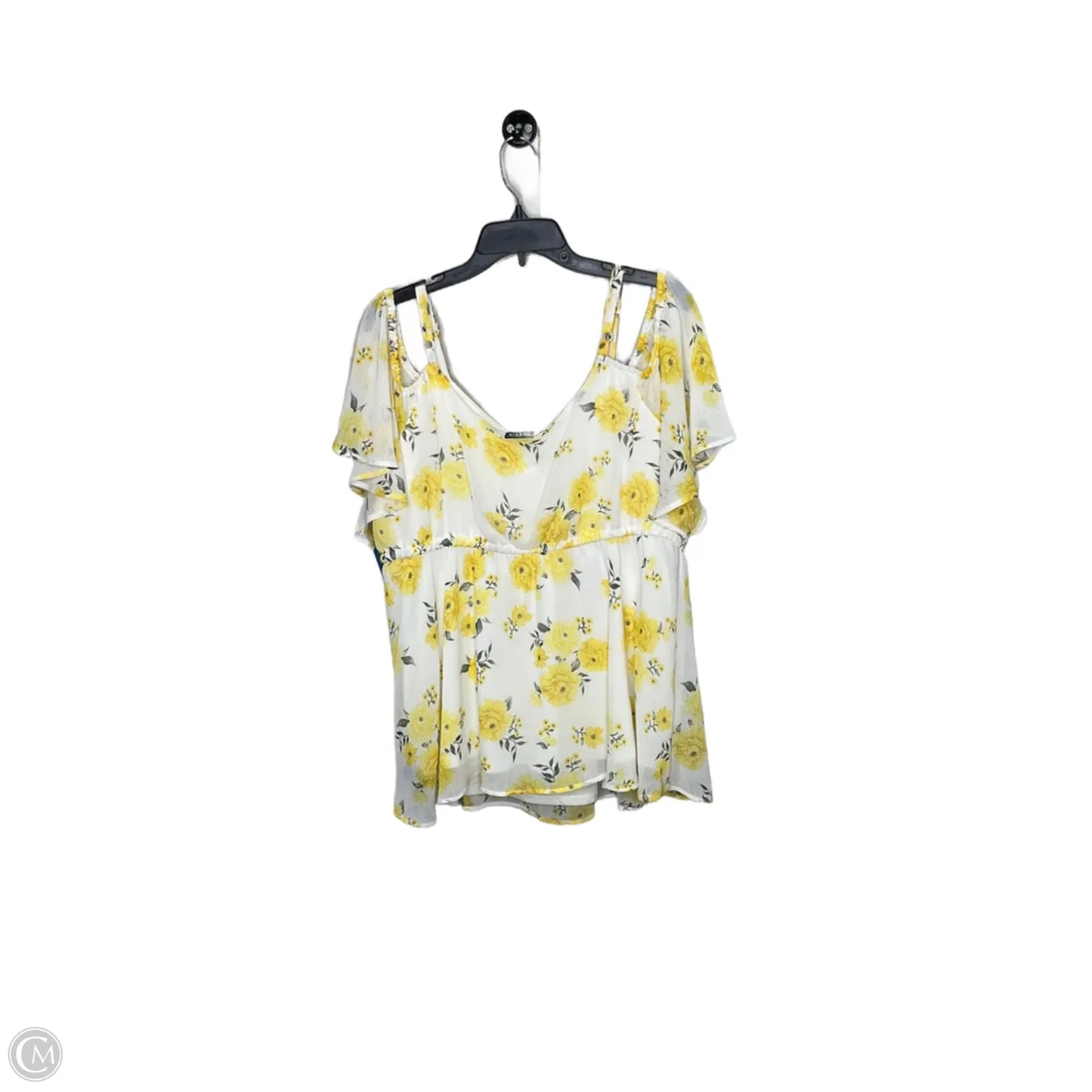 Top Short Sleeve By Torrid In Floral Print, Size: 1x