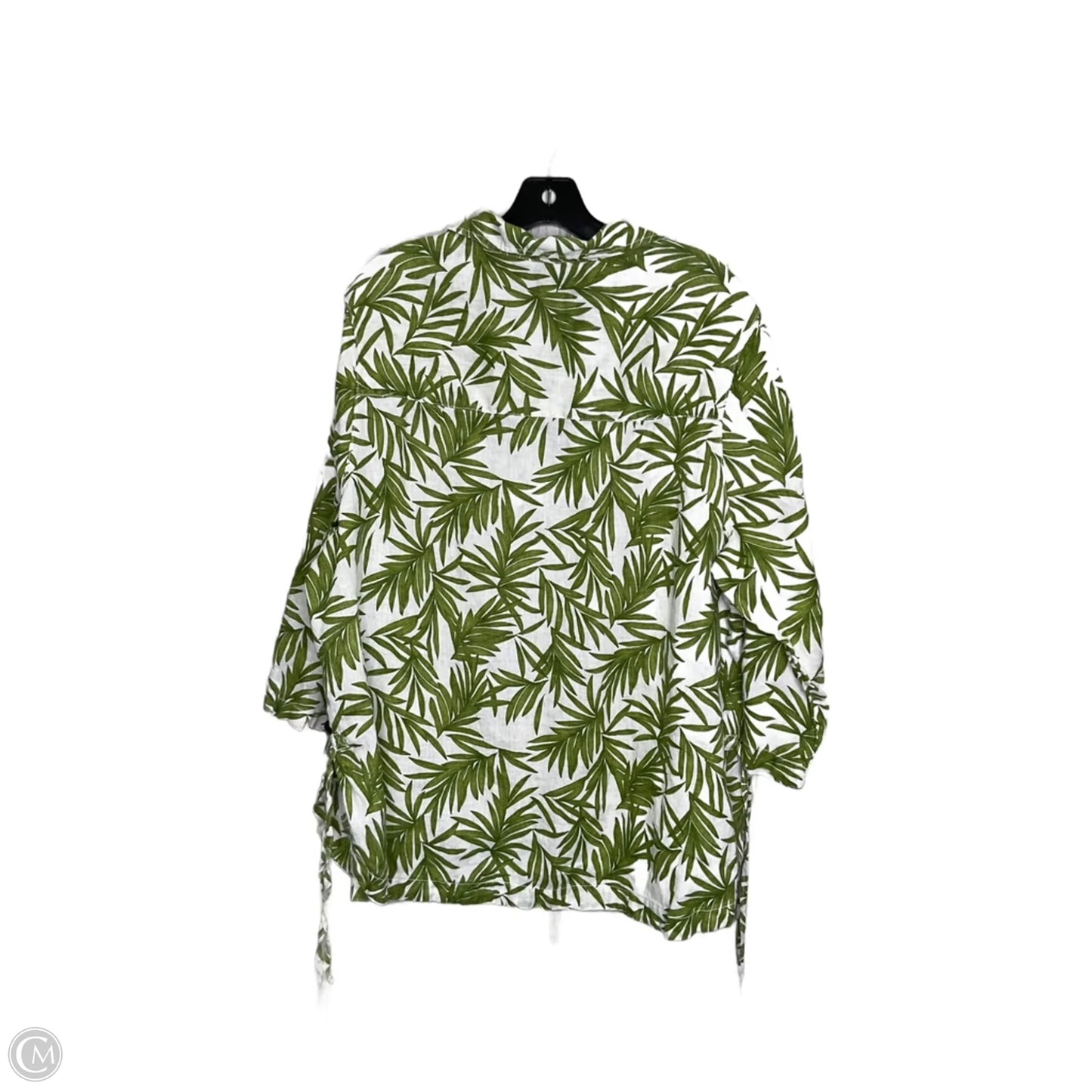 Top Short Sleeve By Nicole Miller In Floral Print, Size: 2x