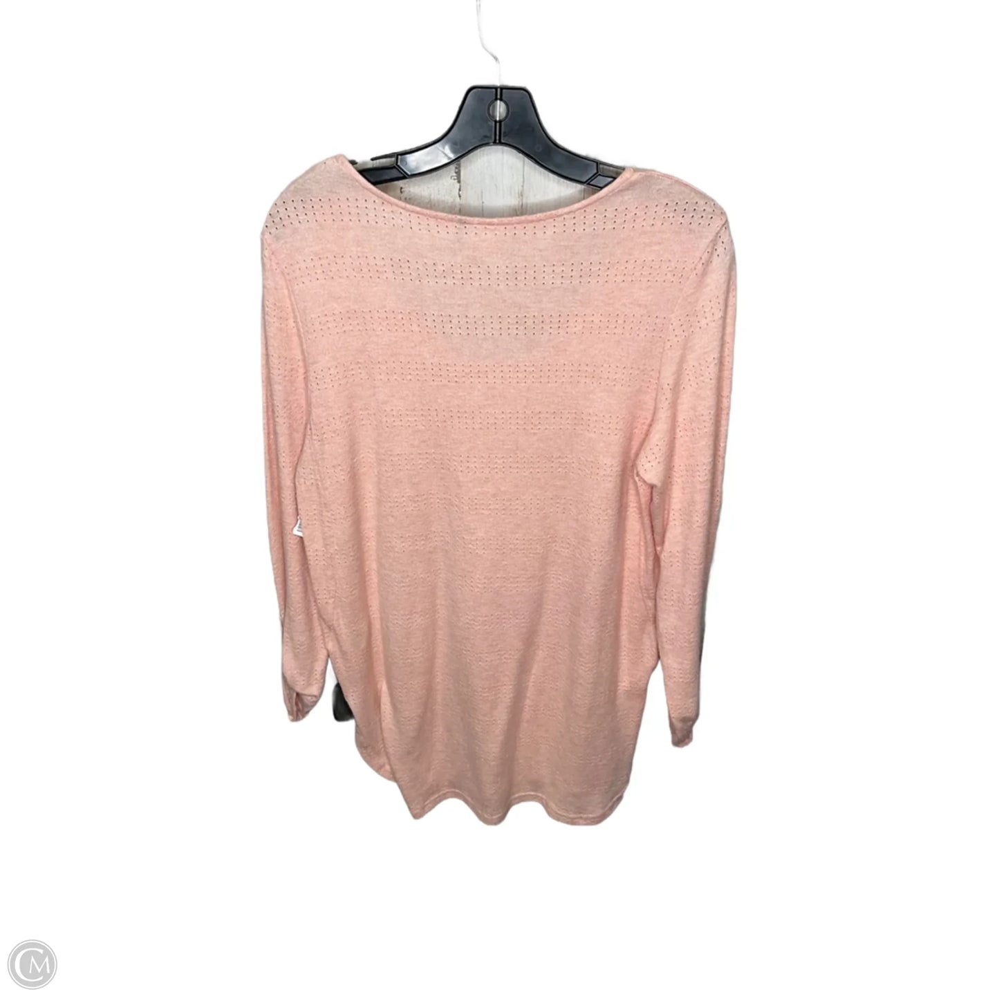 Top Long Sleeve By Anthropologie In Orange, Size: S