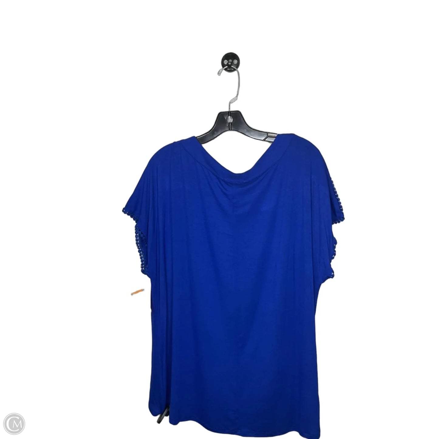 Top Short Sleeve By Cable And Gauge In Blue, Size: Xl