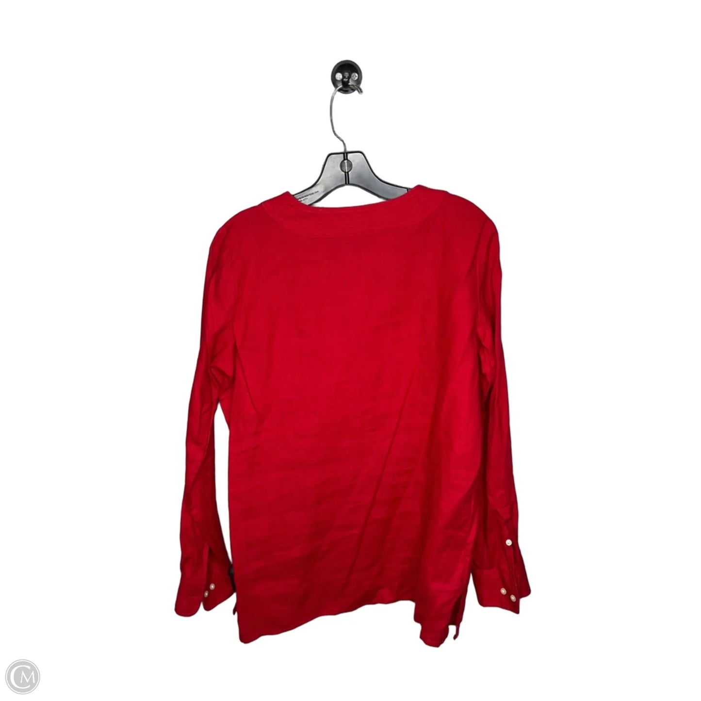 Top Long Sleeve By Ralph Lauren In Red, Size: M