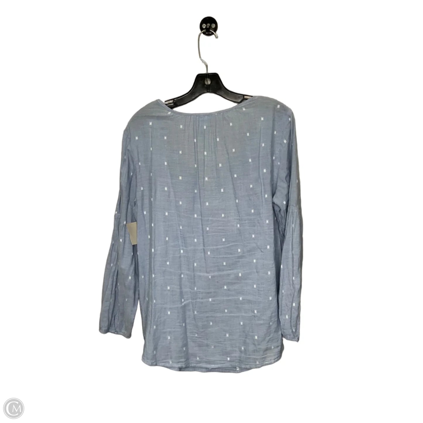 Tunic 3/4 Sleeve By Old Navy In Blue, Size: L
