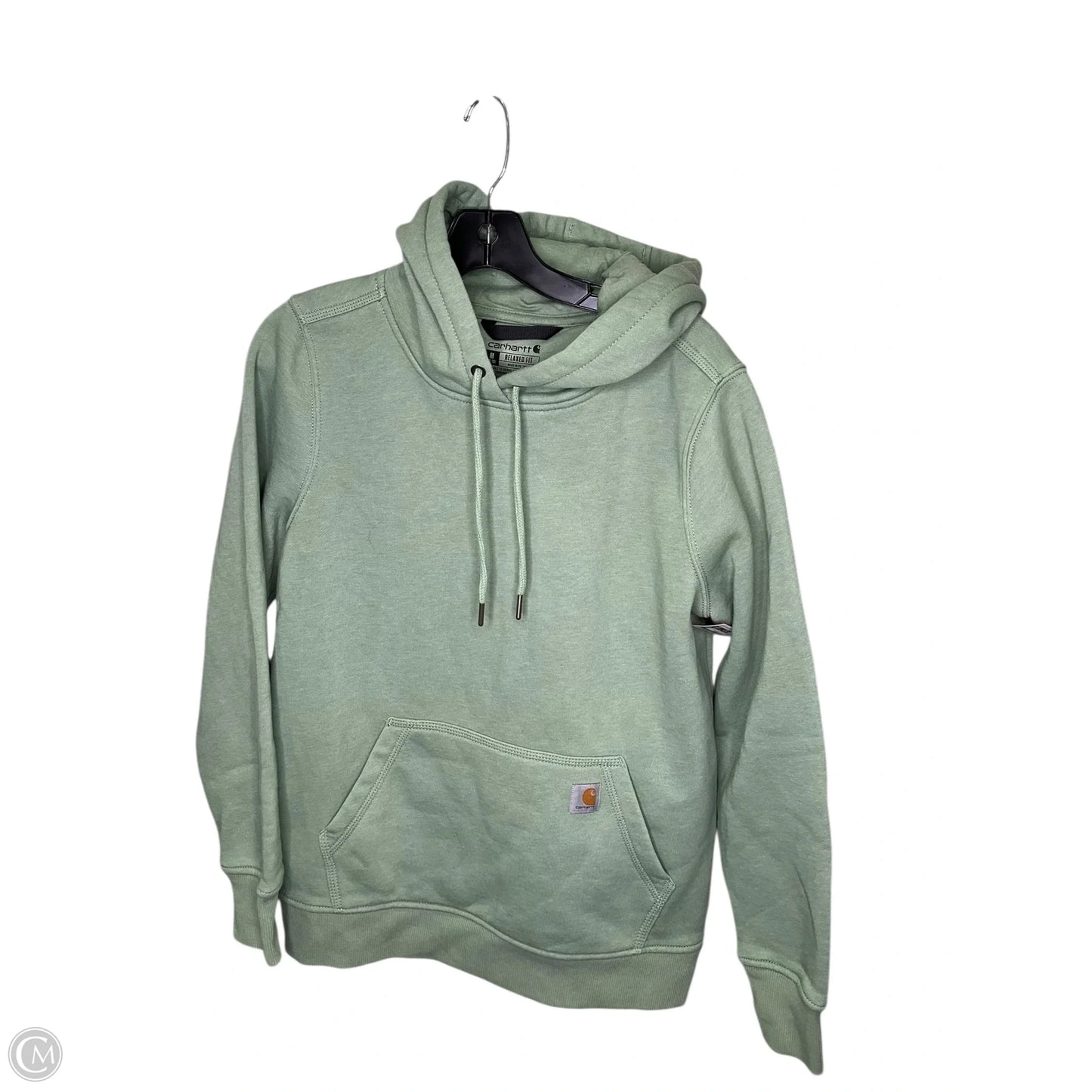 Sweatshirt Hoodie By Carhartt In Green, Size: M