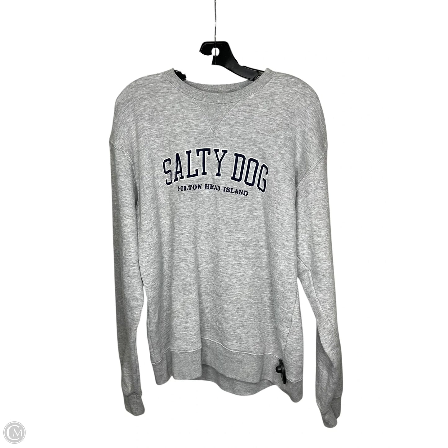 Sweatshirt Crewneck By Clothes Mentor In Grey, Size: M