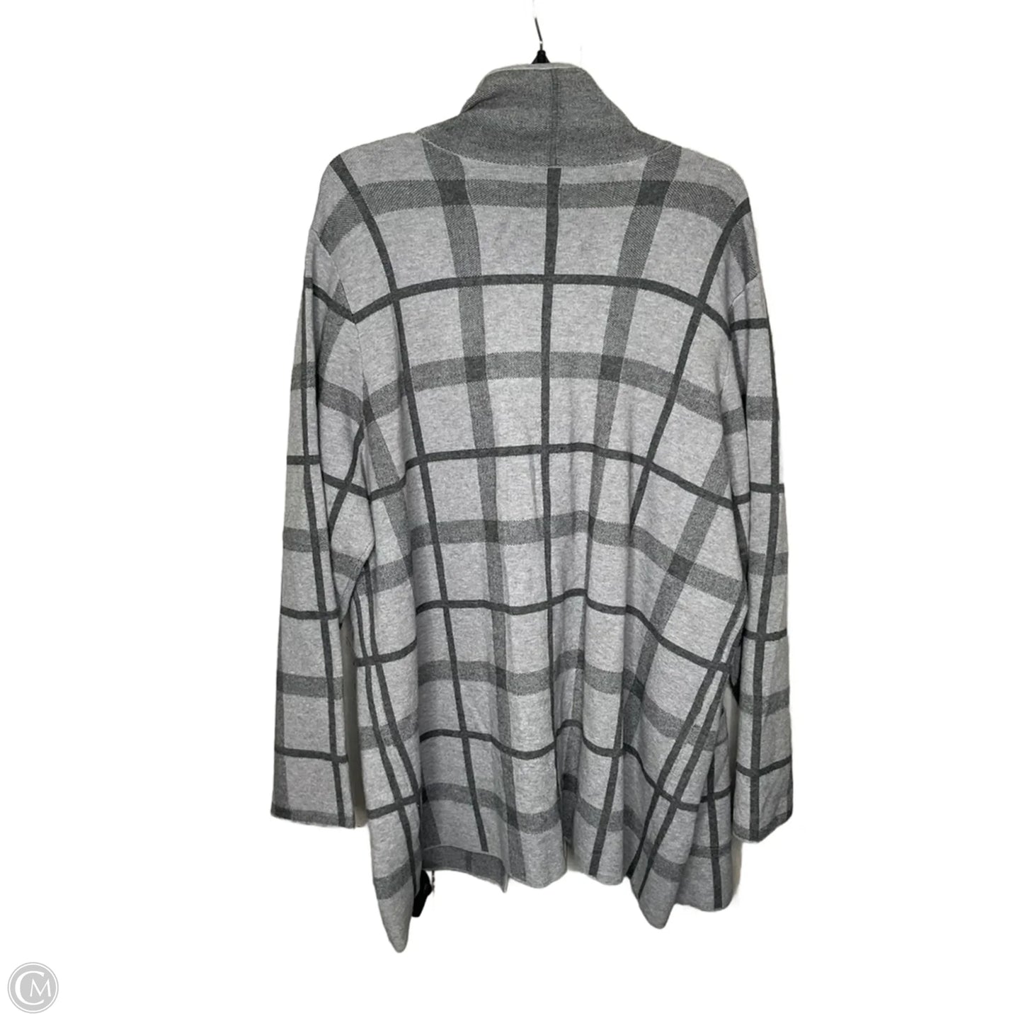 Cardigan By Fortune & Ivy In Plaid Pattern, Size: 2x