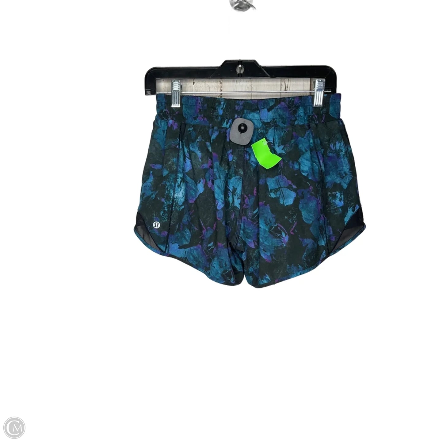 Athletic Shorts By Lululemon In Floral Print, Size: 8