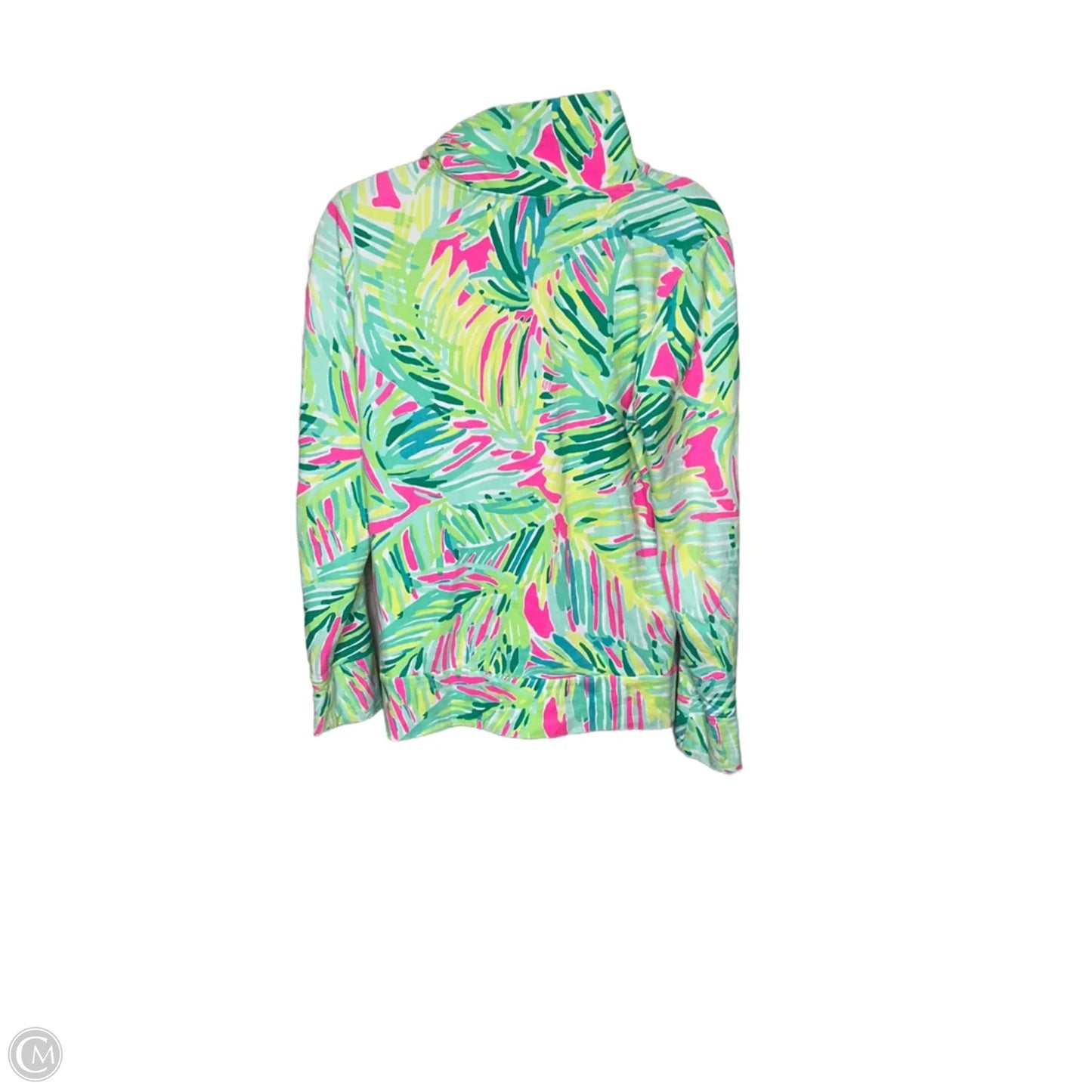 Jacket Designer By Lilly Pulitzer In Green & Pink, Size: L