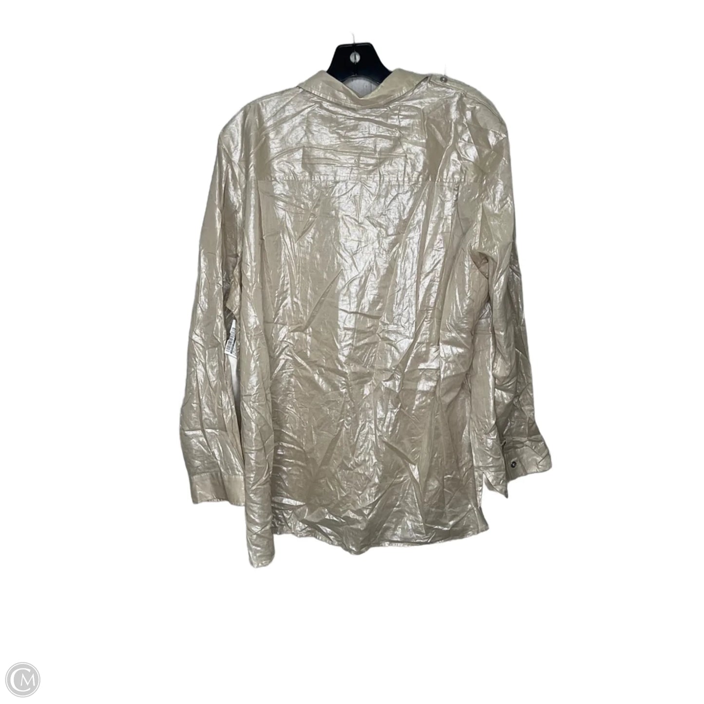 Top Long Sleeve By Chicos In Cream, Size: Xl