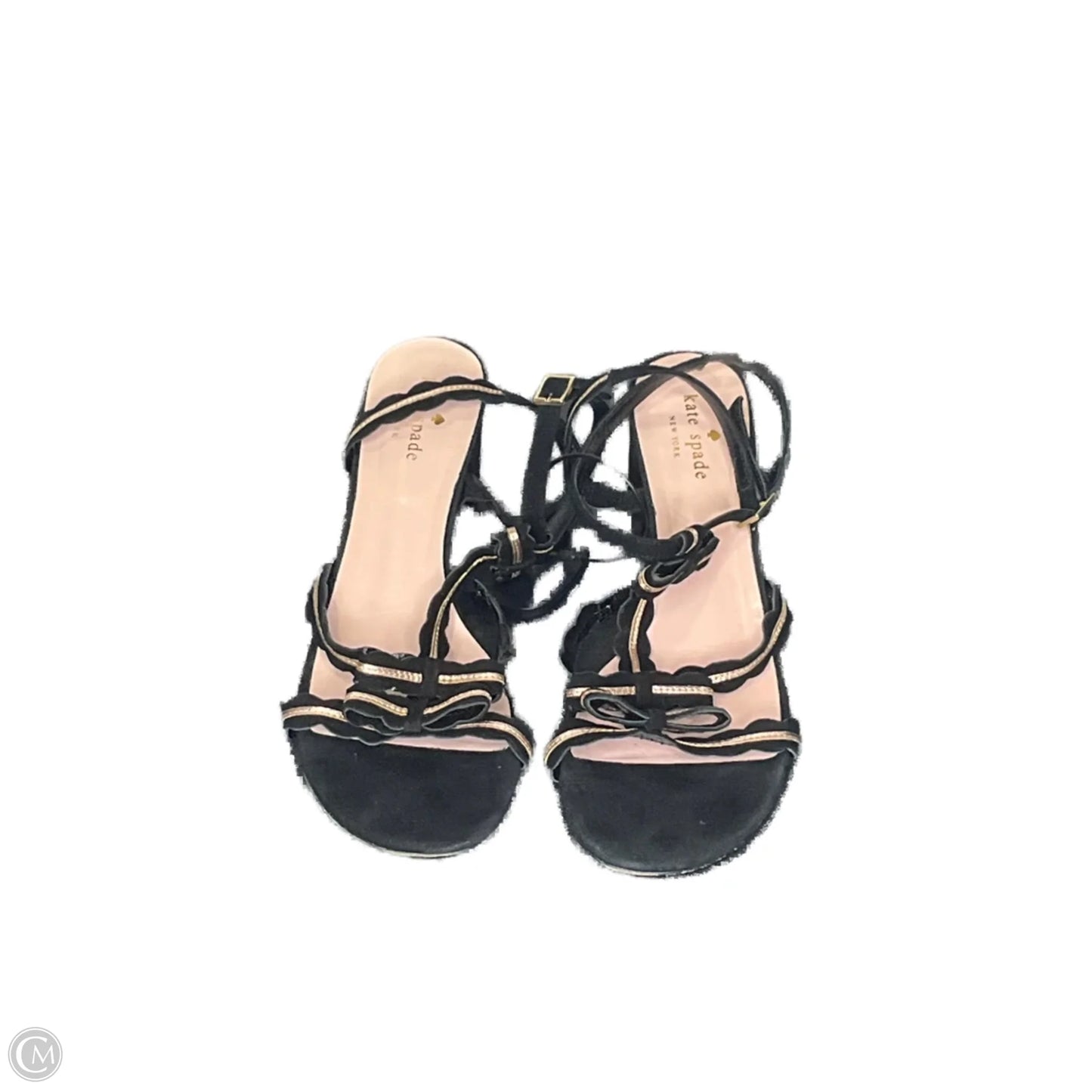 Sandals Designer By Kate Spade In Black, Size: 8.5